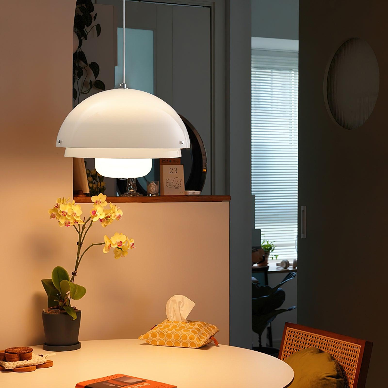 Milk White Layer Pendant Lamp - Letslighting