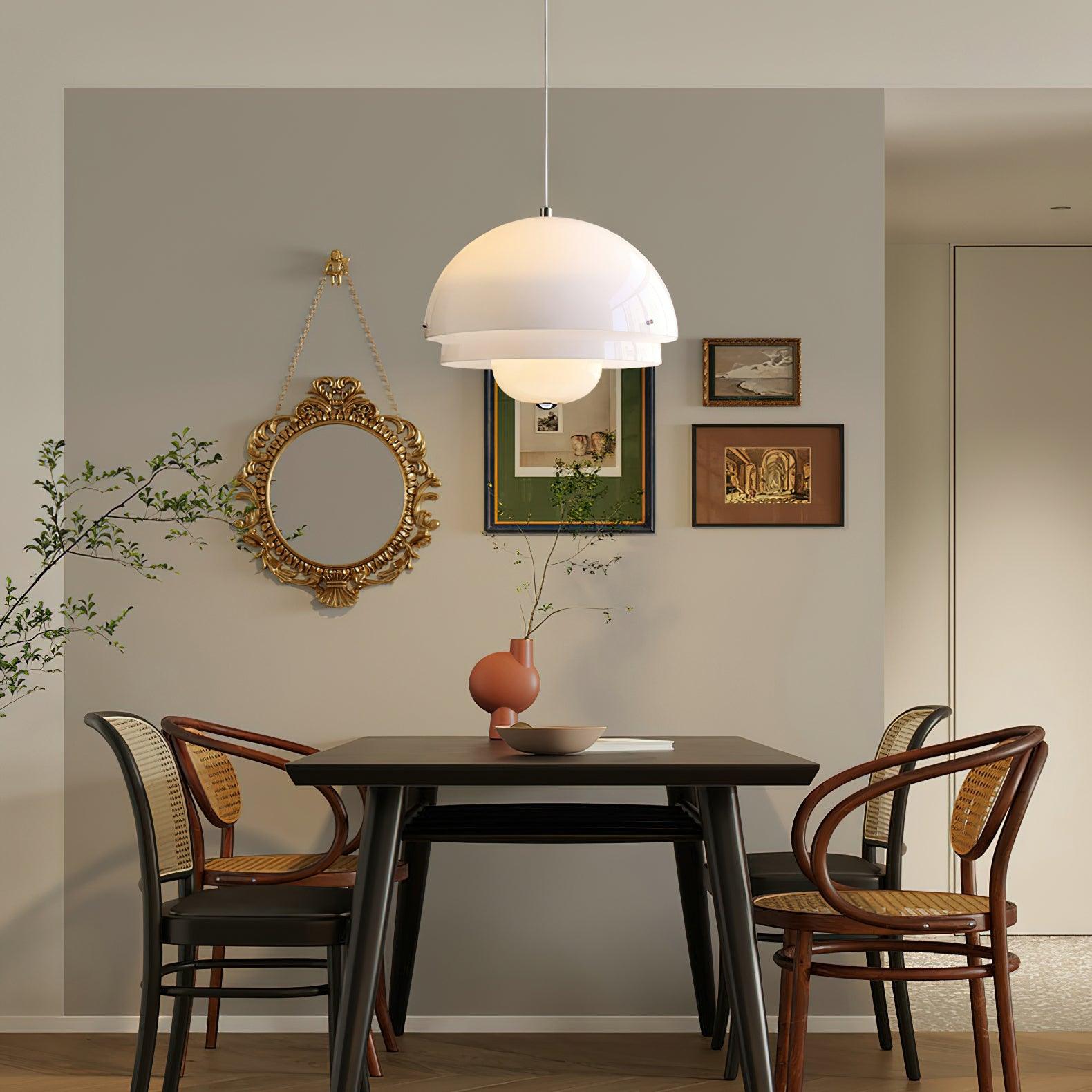 Milk White Layer Pendant Lamp - Letslighting