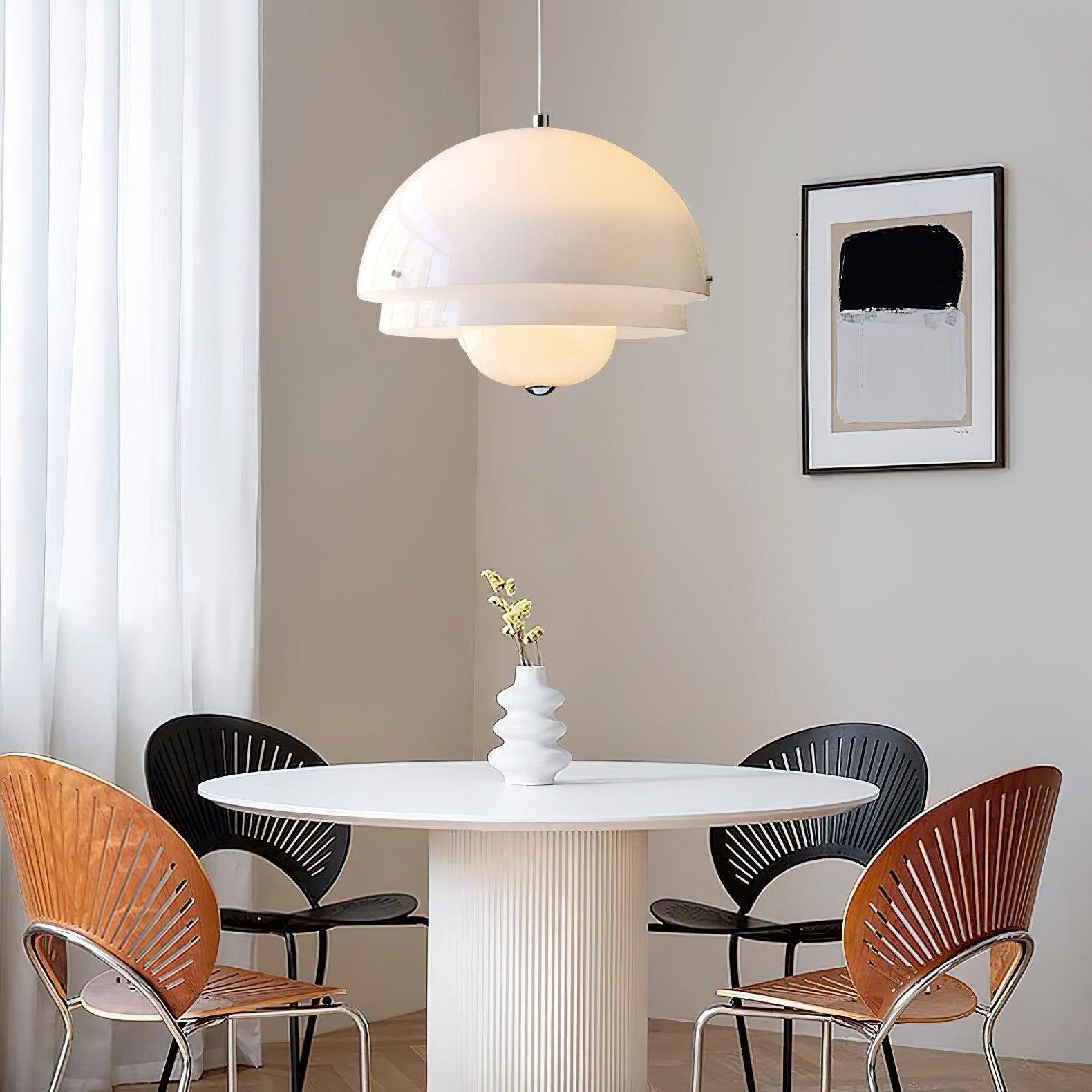 Milk White Layer Pendant Lamp - Letslighting