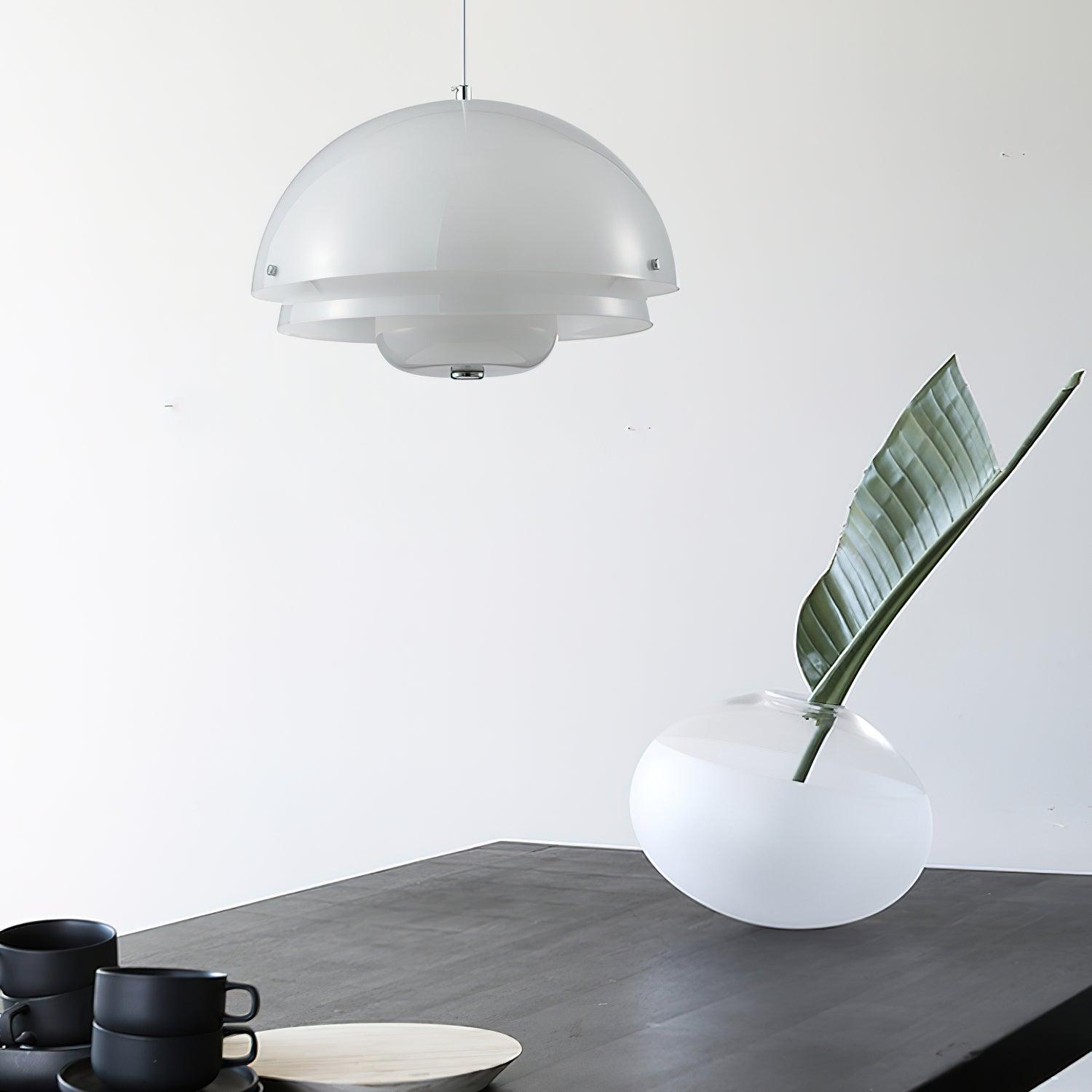 Milk White Layer Pendant Lamp - Letslighting
