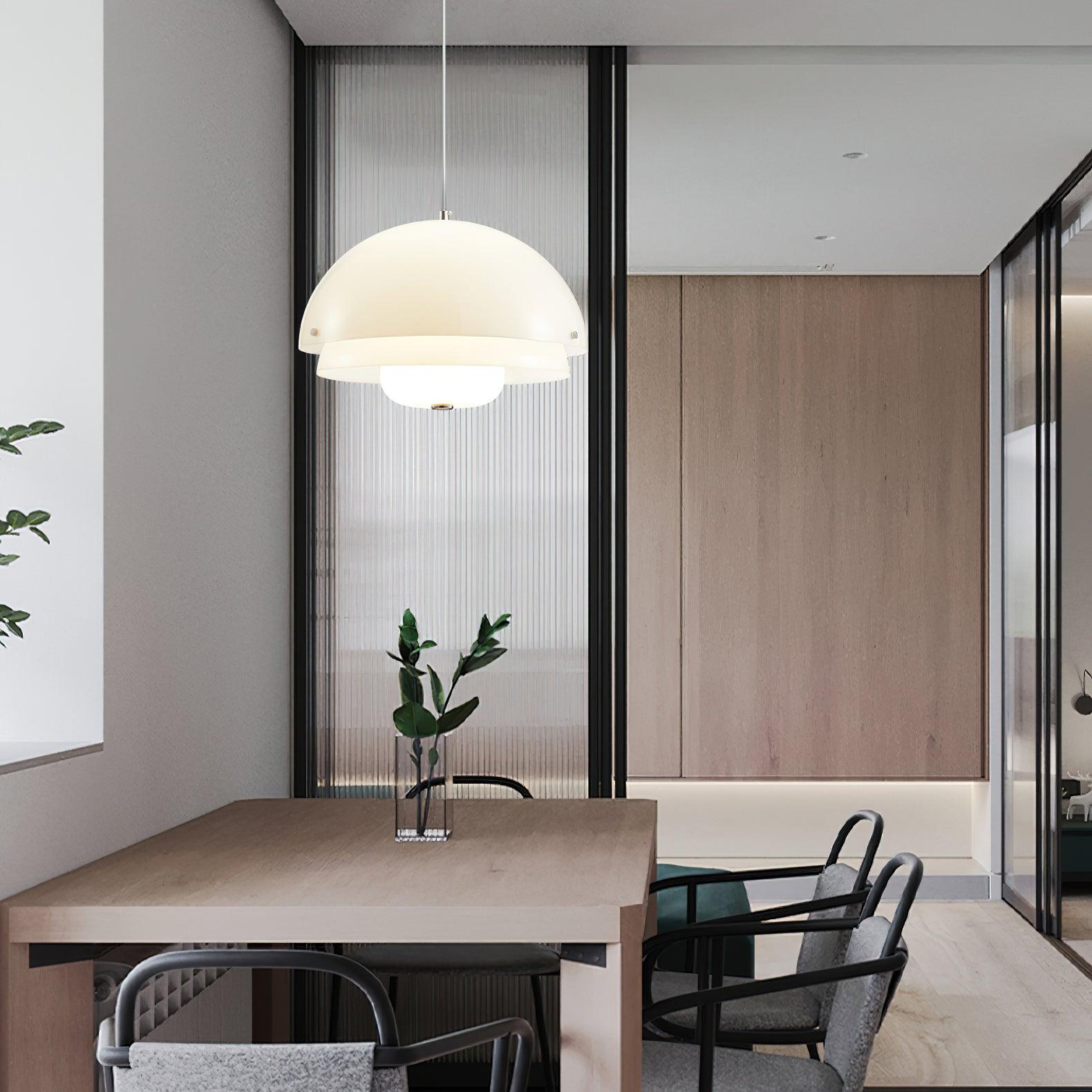Milk White Layer Pendant Lamp - Letslighting