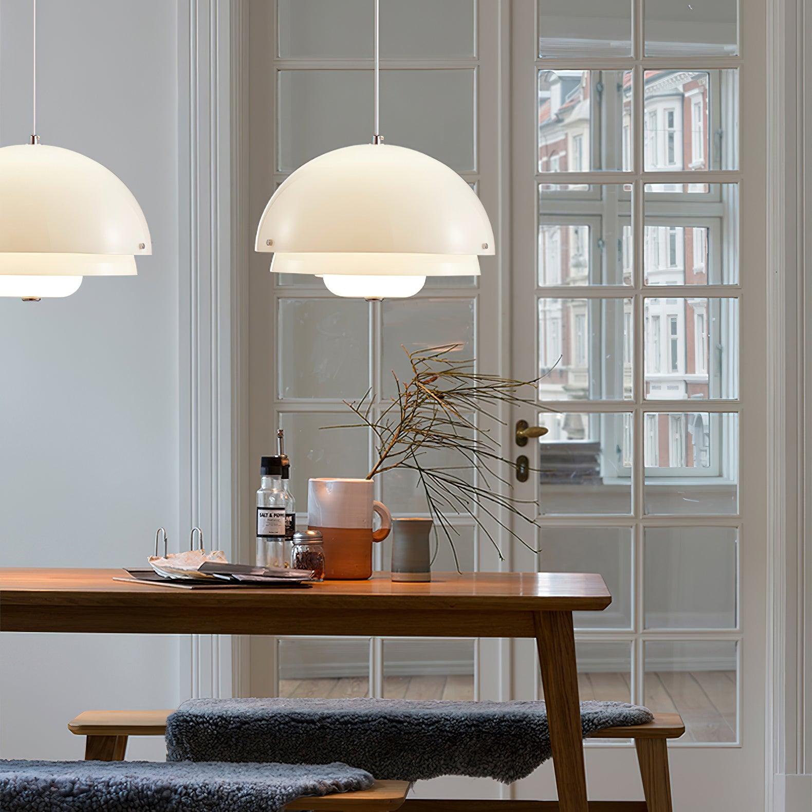 Milk White Layer Pendant Lamp - Letslighting