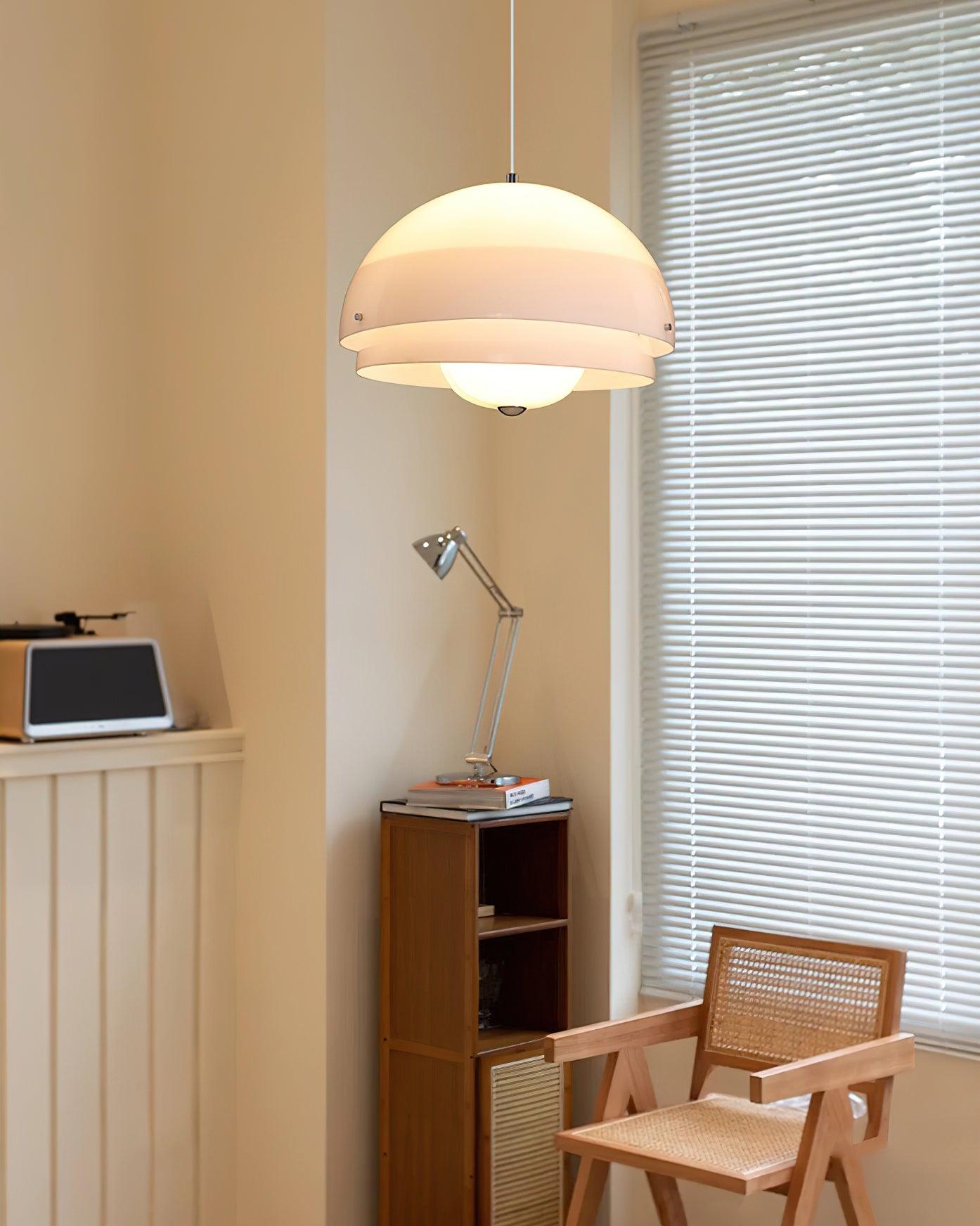Milk White Layer Pendant Lamp - Letslighting