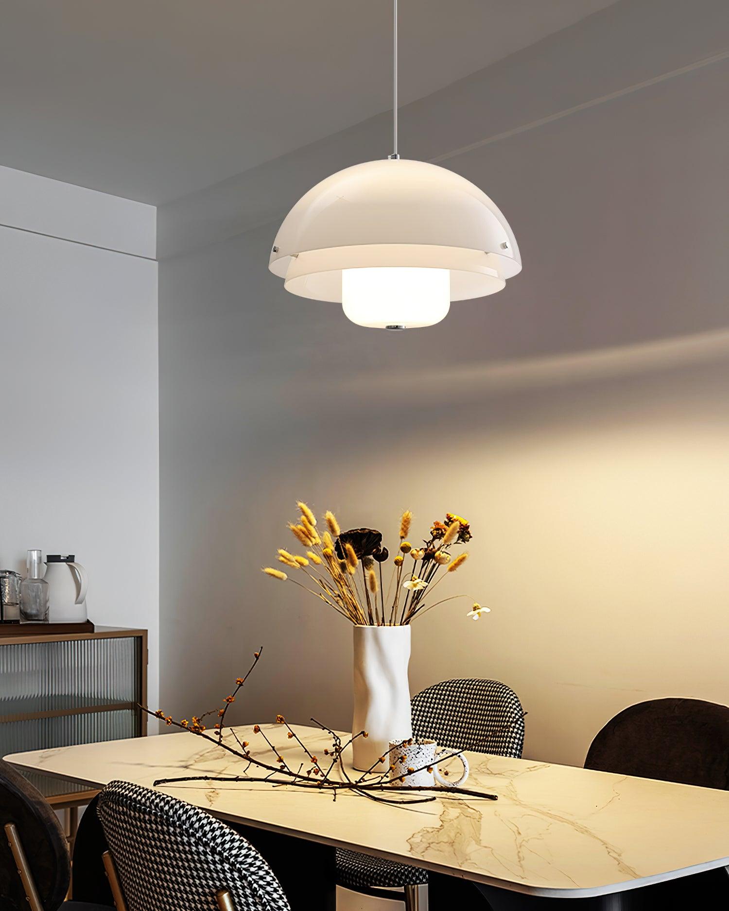 Milk White Layer Pendant Lamp - Letslighting