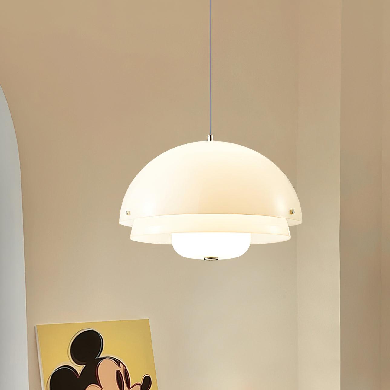 Milk White Layer Pendant Lamp - Letslighting
