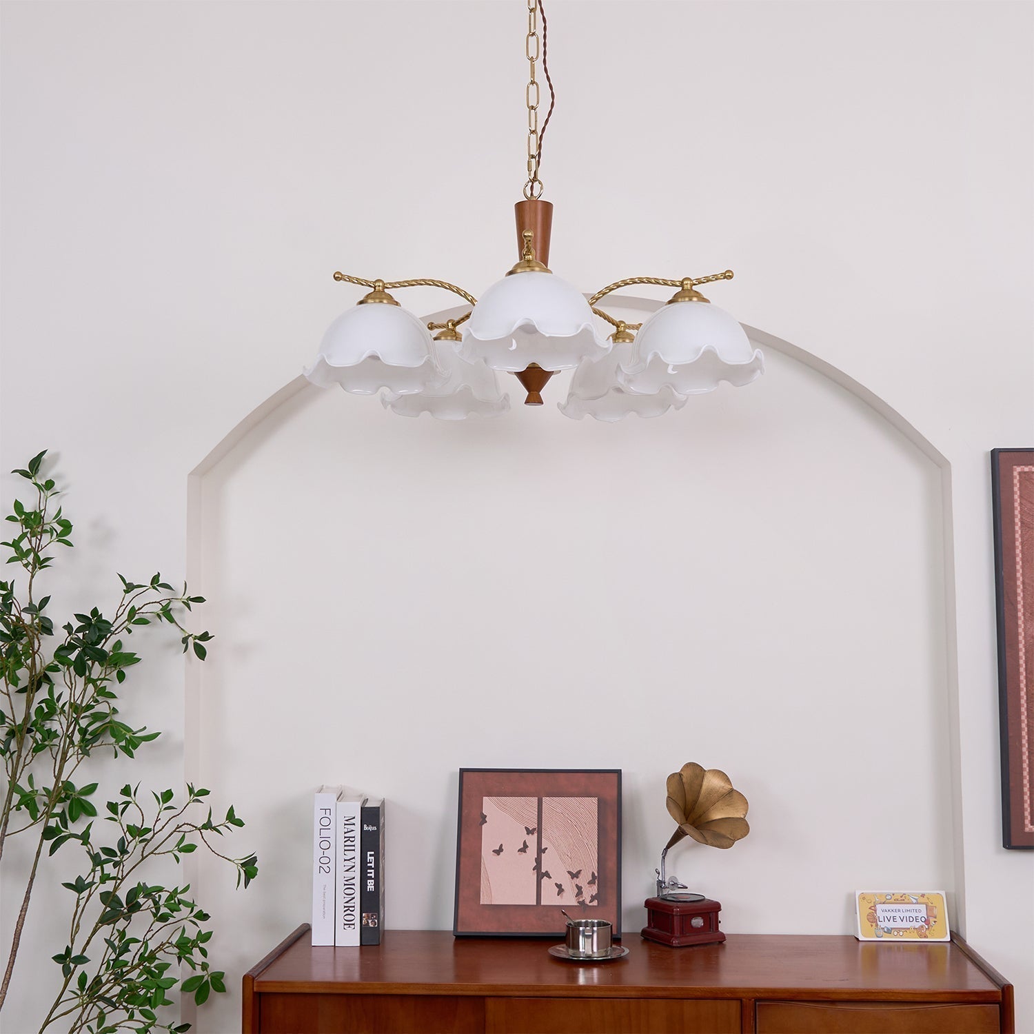 Daisy Vintage Glass Chandelier - Letslighting