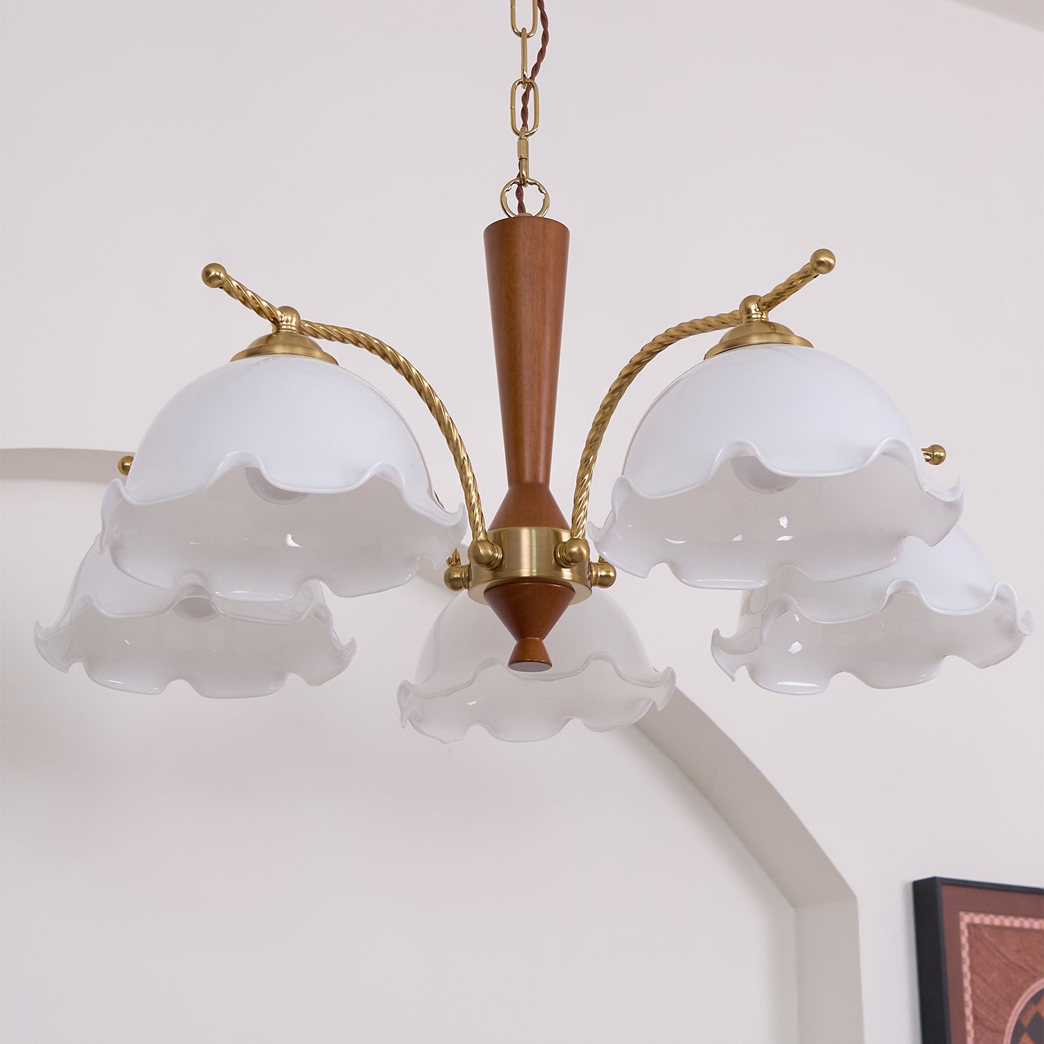 Daisy Vintage Glass Chandelier - Letslighting