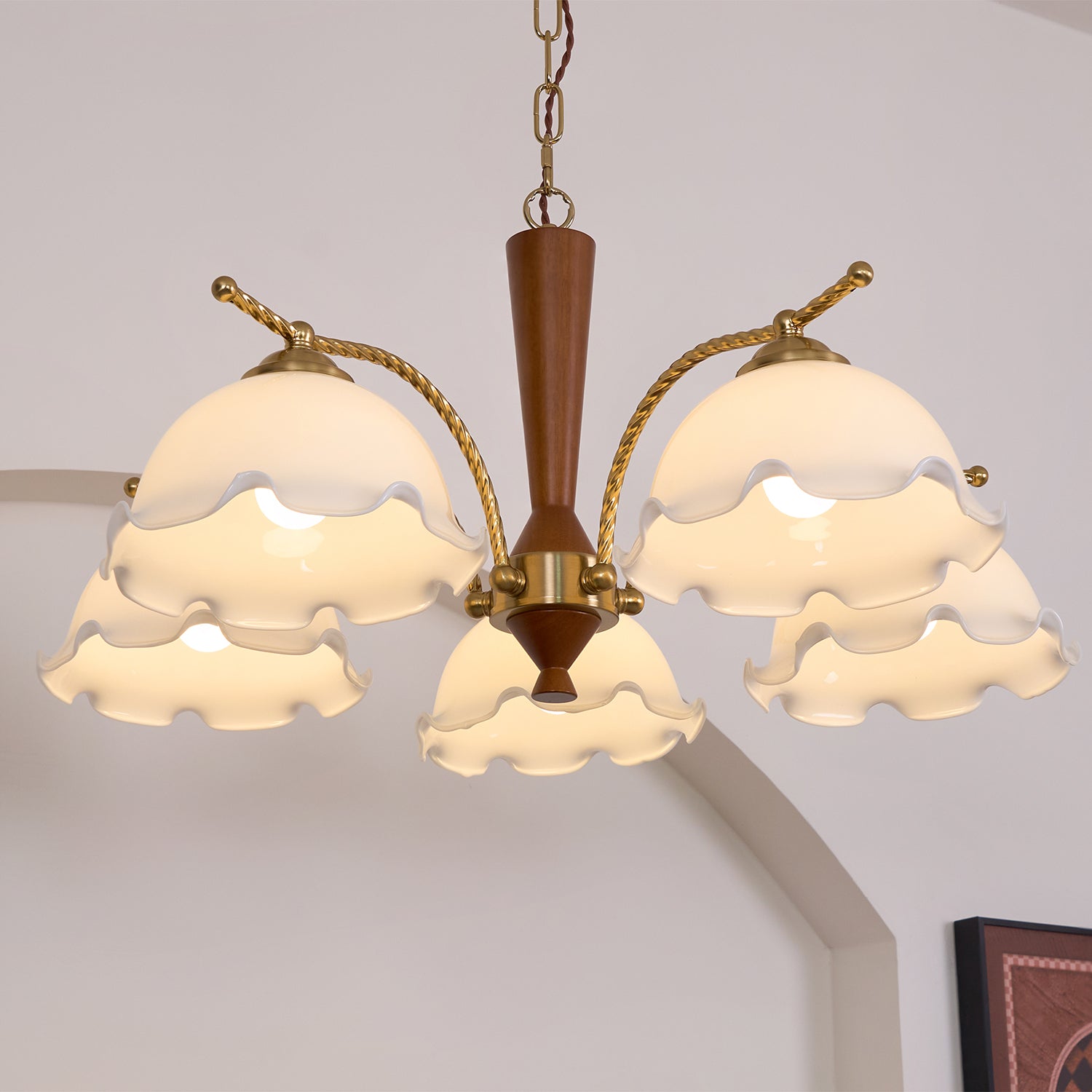 Daisy Vintage Glass Chandelier - Letslighting