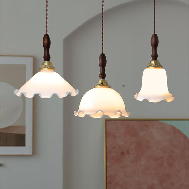 Milky Flower Pendant Light - Letslighting