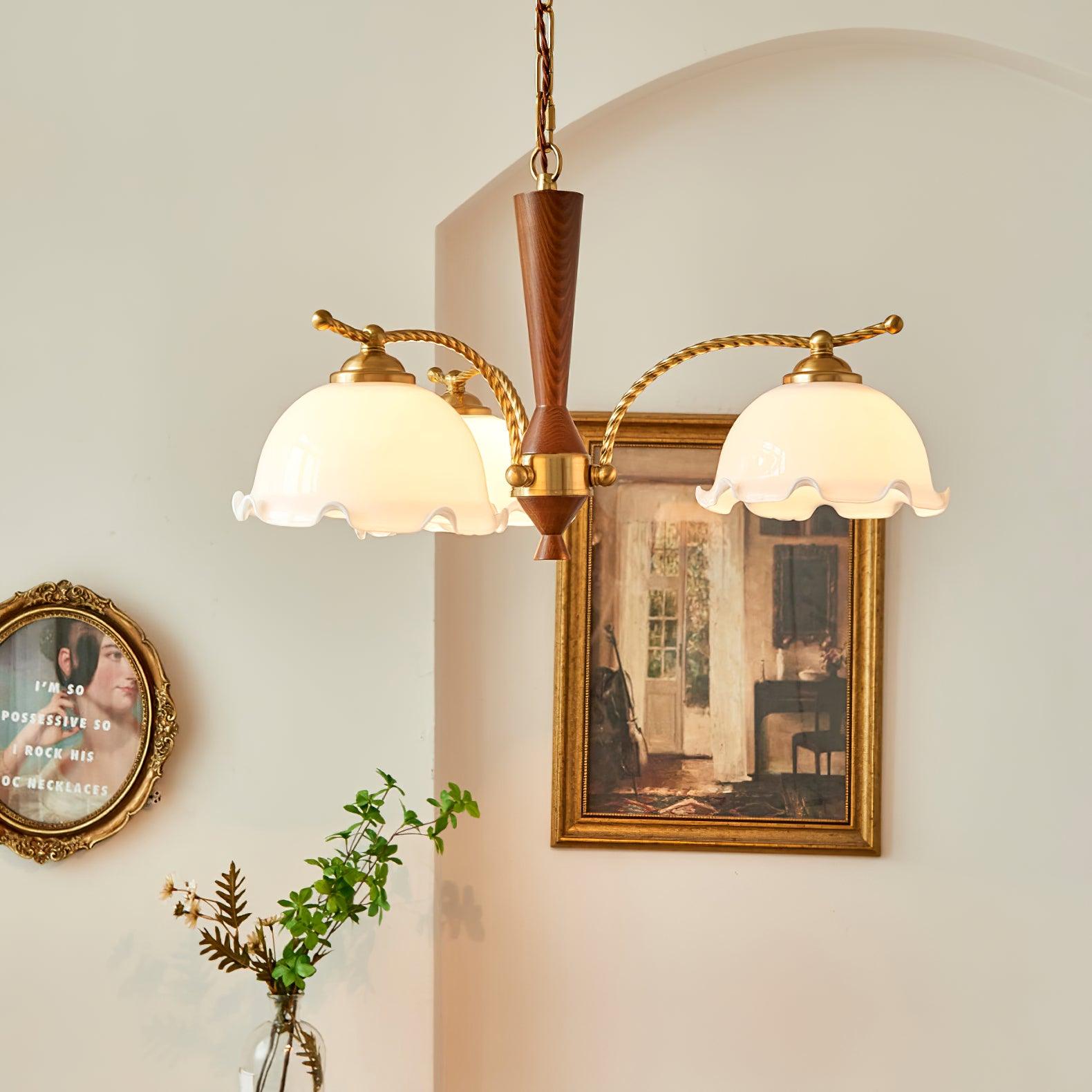 Daisy Vintage Glass Chandelier - Letslighting