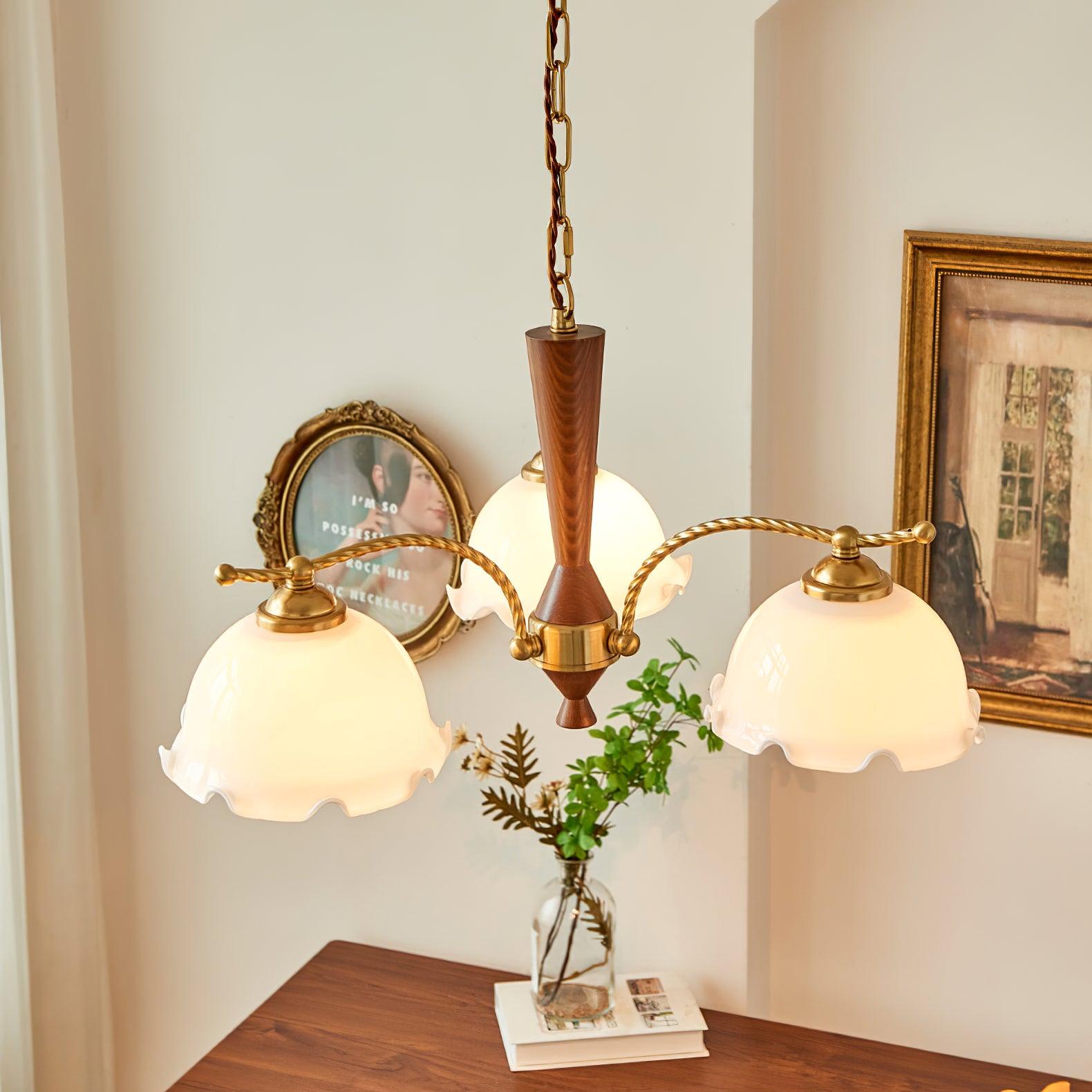Daisy Vintage Glass Chandelier - Letslighting