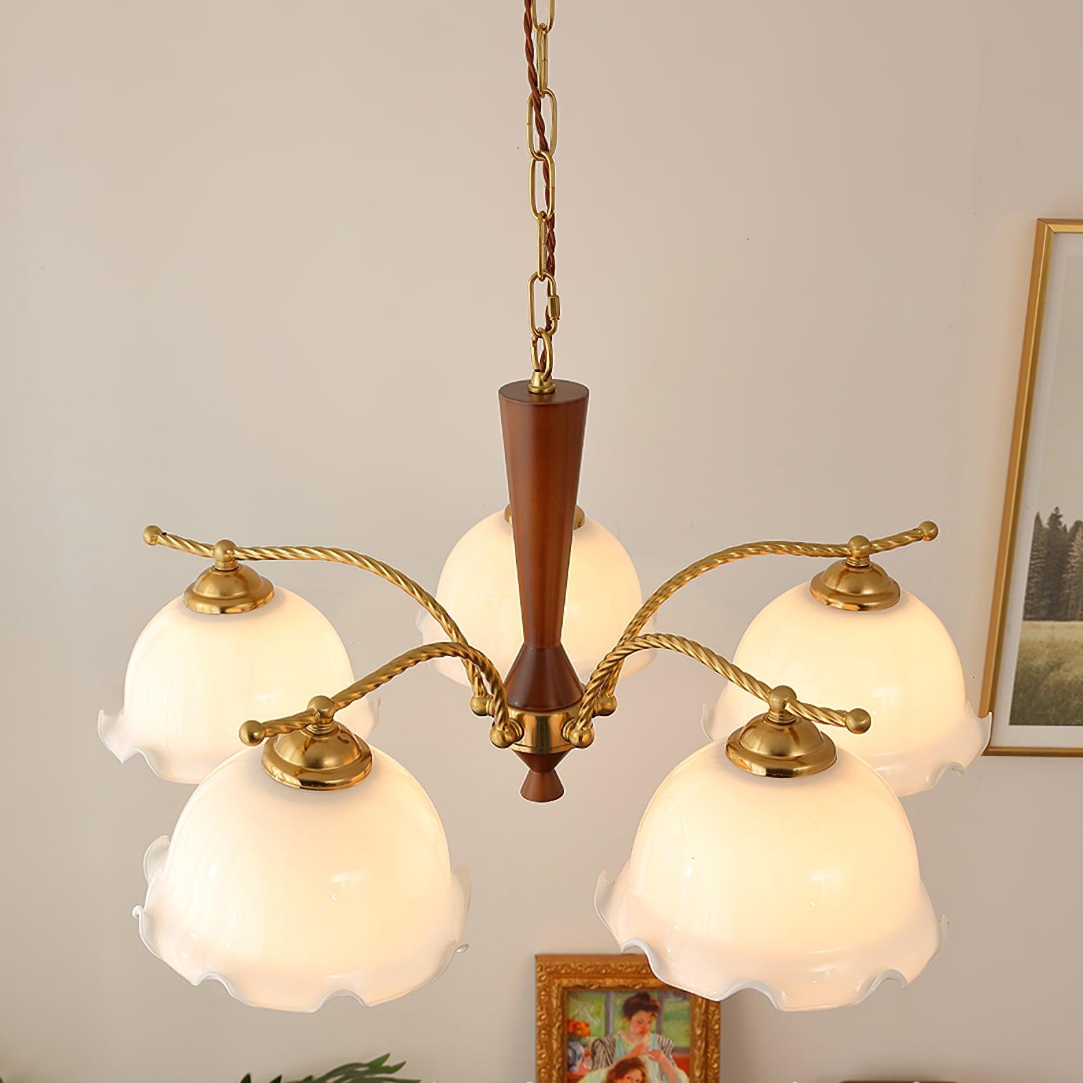 Daisy Vintage Glass Chandelier - Letslighting