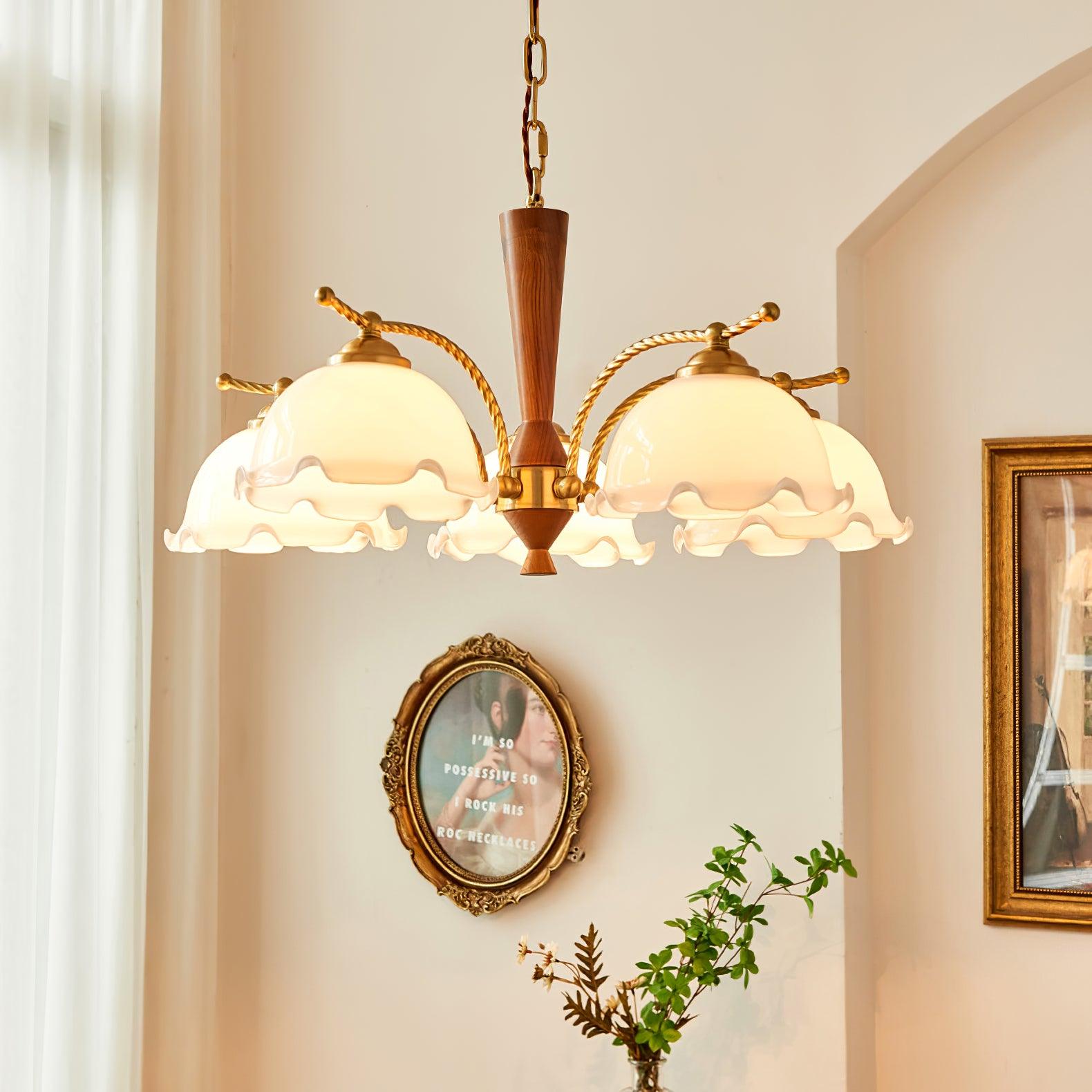 Daisy Vintage Glass Chandelier - Letslighting