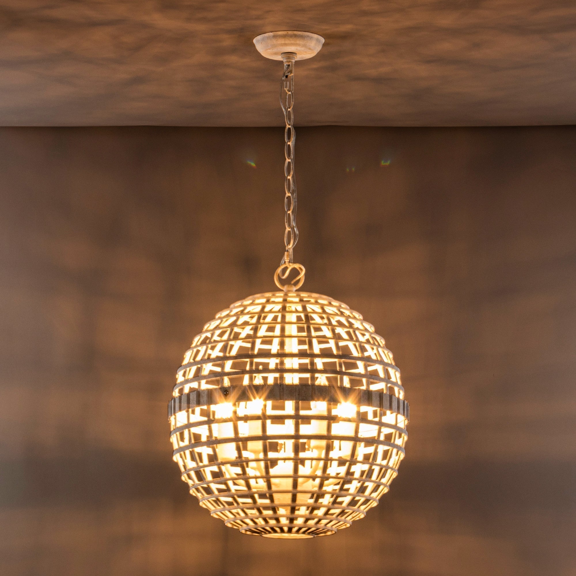 Virinia Individual Creativity Globe Metal Pendant Lamp - Lamp Copper