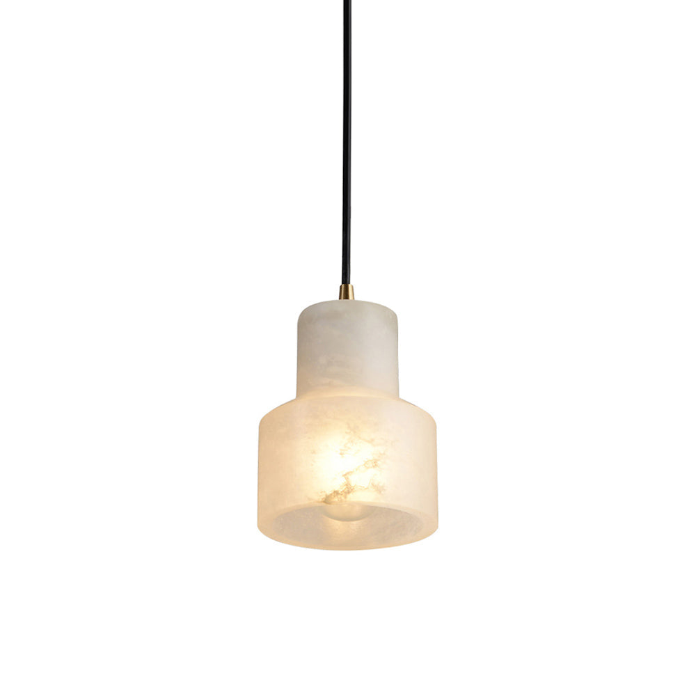 Ritta Alabaster Pendant Light Brass Luxurious
