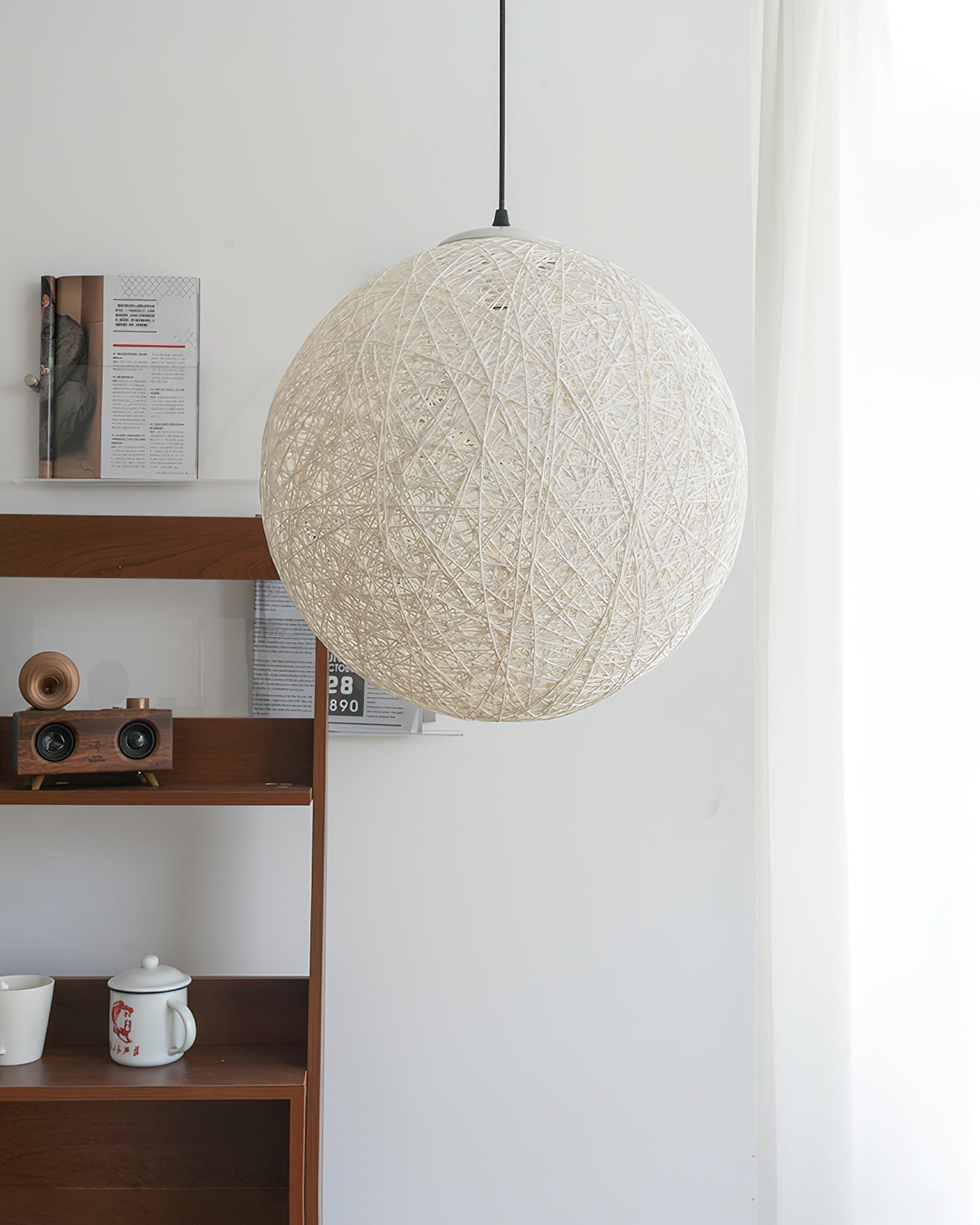 Pendant Light Hemp Rattan Sphere Bohemian - Letslighting