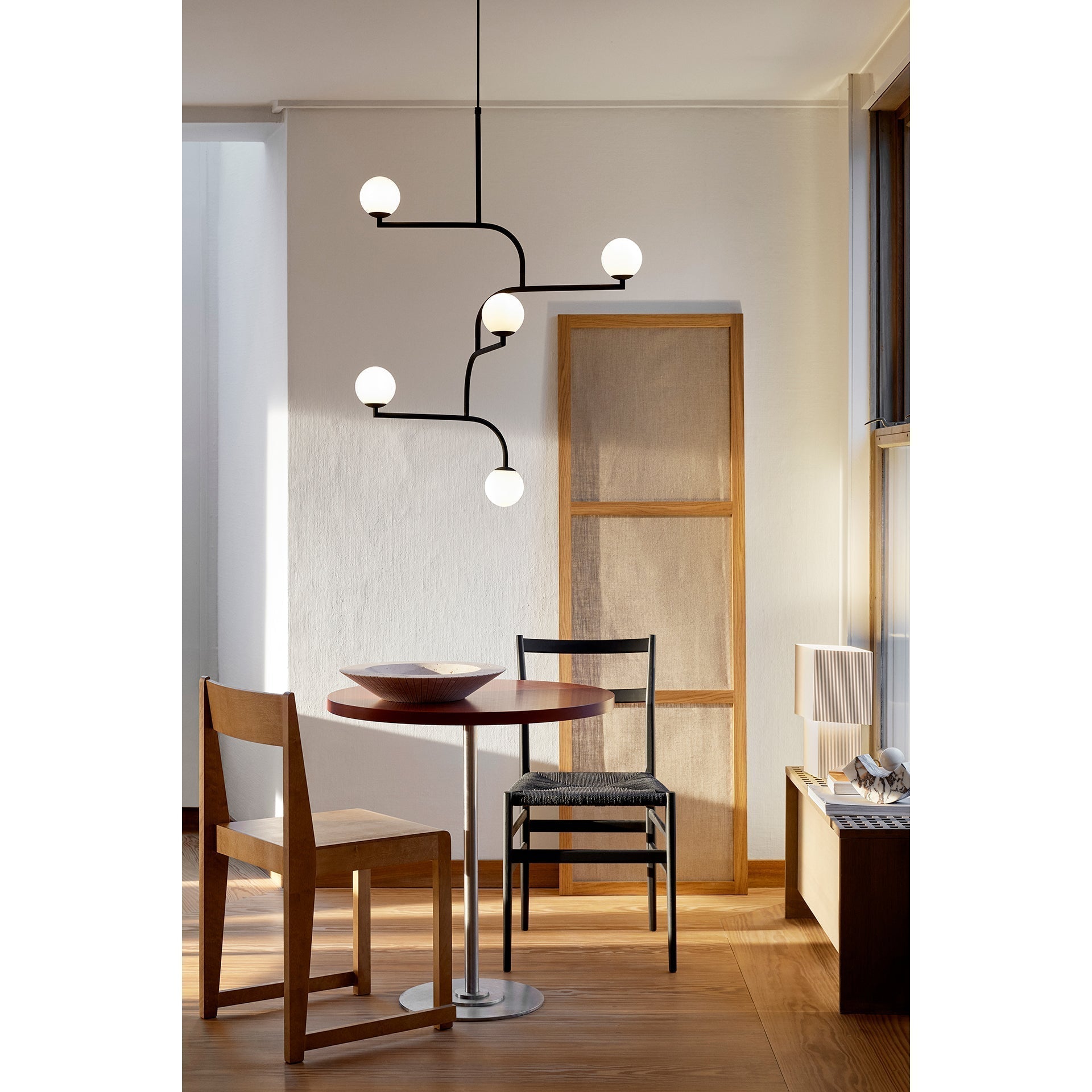 Zelireth Modern Minimalist Brass Glass Chandelier - Lamp Copper