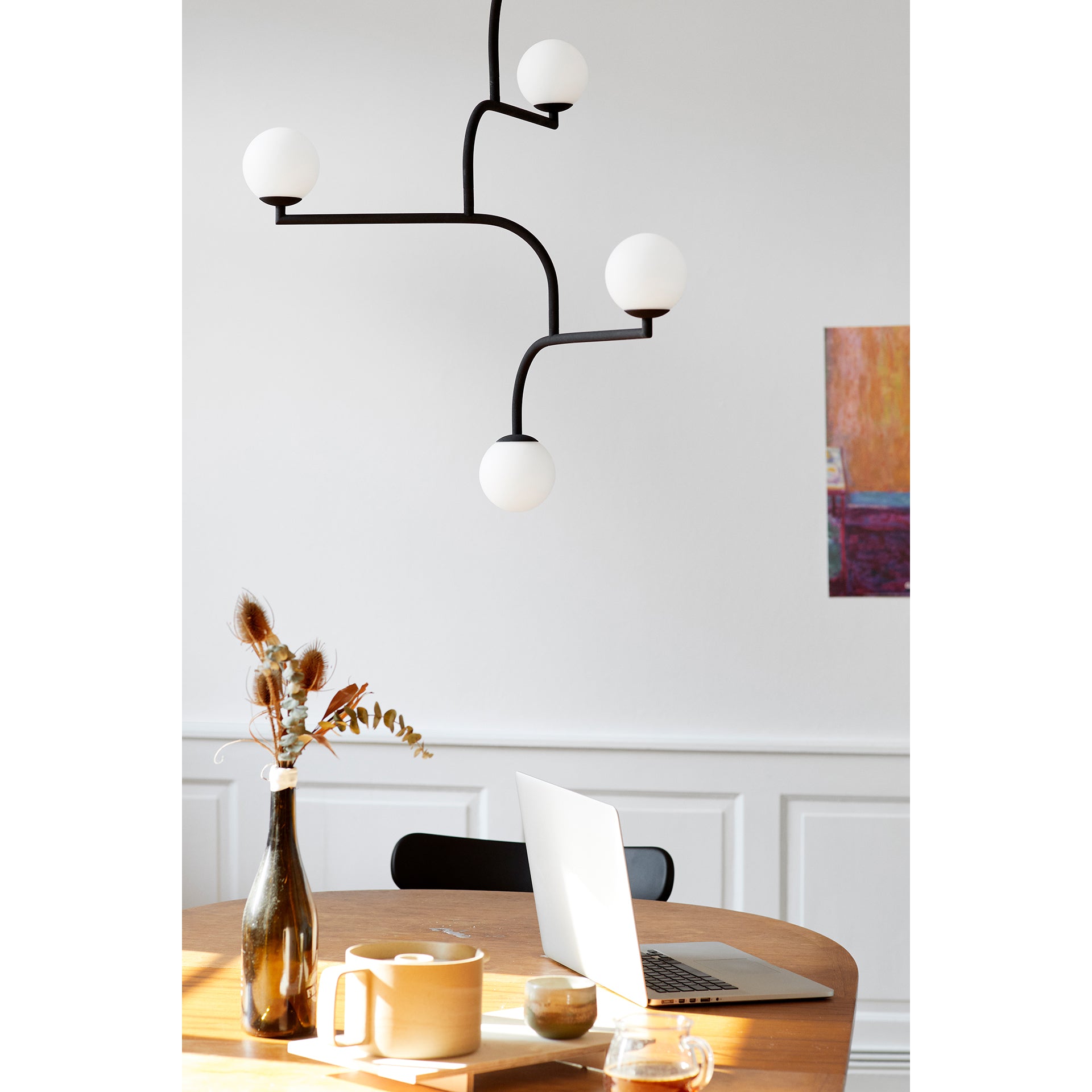 Zelireth Modern Minimalist Brass Glass Chandelier - Lamp Copper