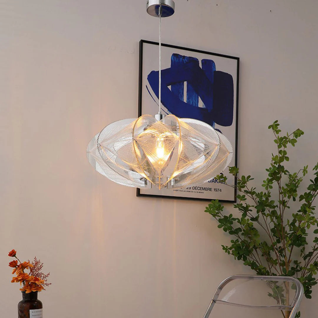 Arisha Moderno LED Lámpara colgante Blanco Metal/Acrílico Salón