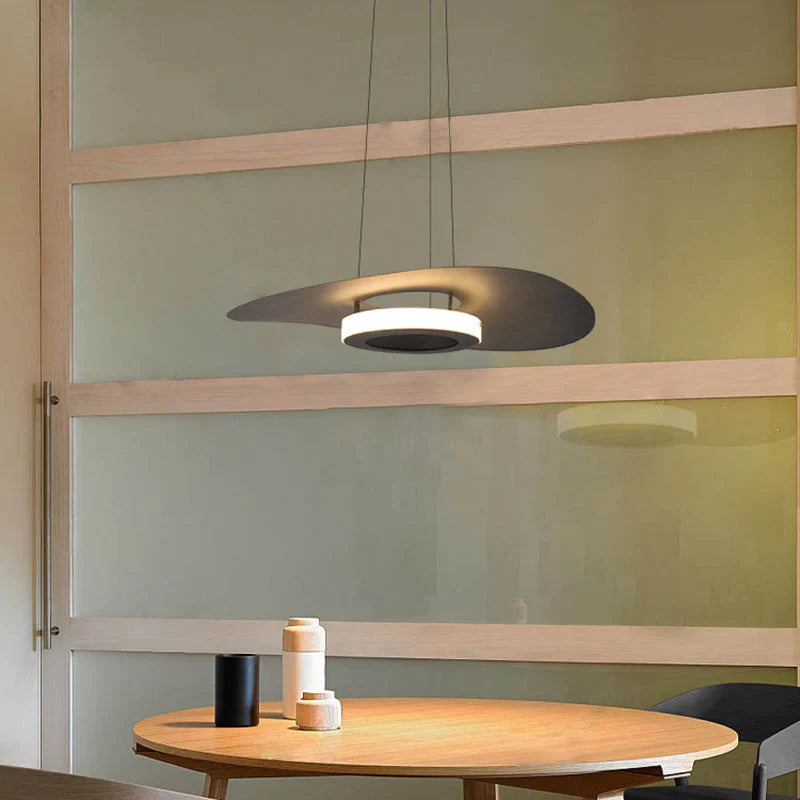 Arisha Moderno LED Lámpara colgante Negro Blanco Acrílico Salón