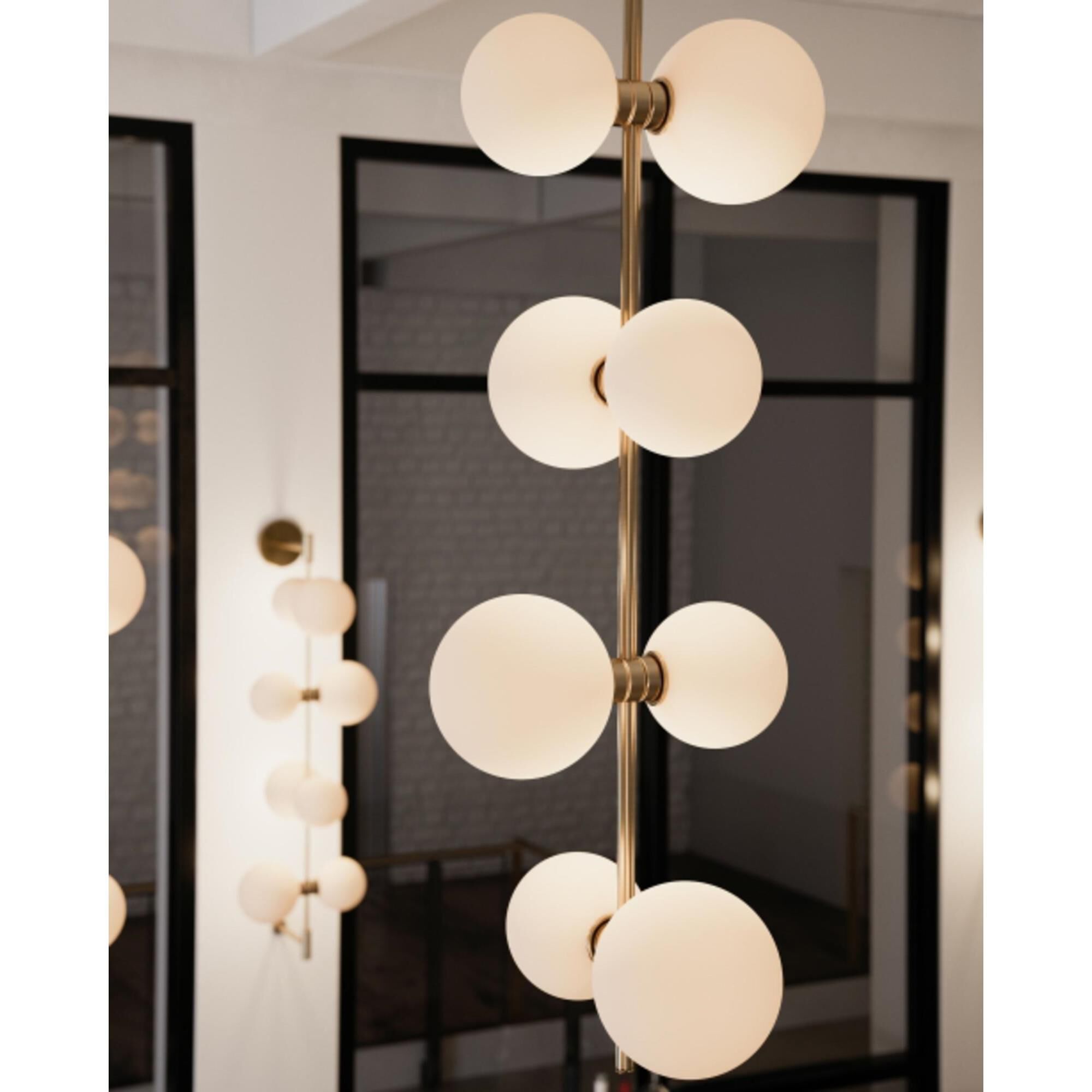 Zelirila Modern Premium Art Rail Glass Pendant Lamp - Lamp Copper