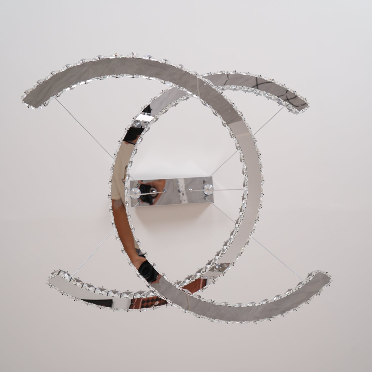 Modern Crystal Double C Chandelier - Letslighting