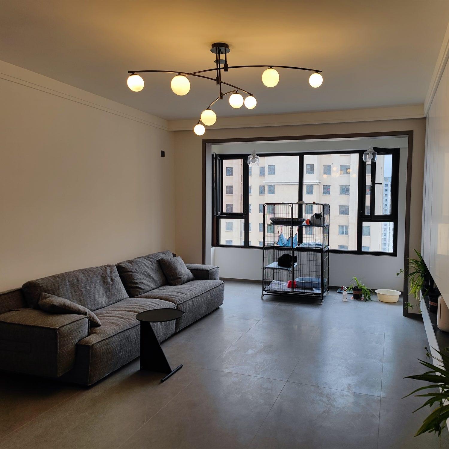 Modern Long Arm Chandelier - Letslighting