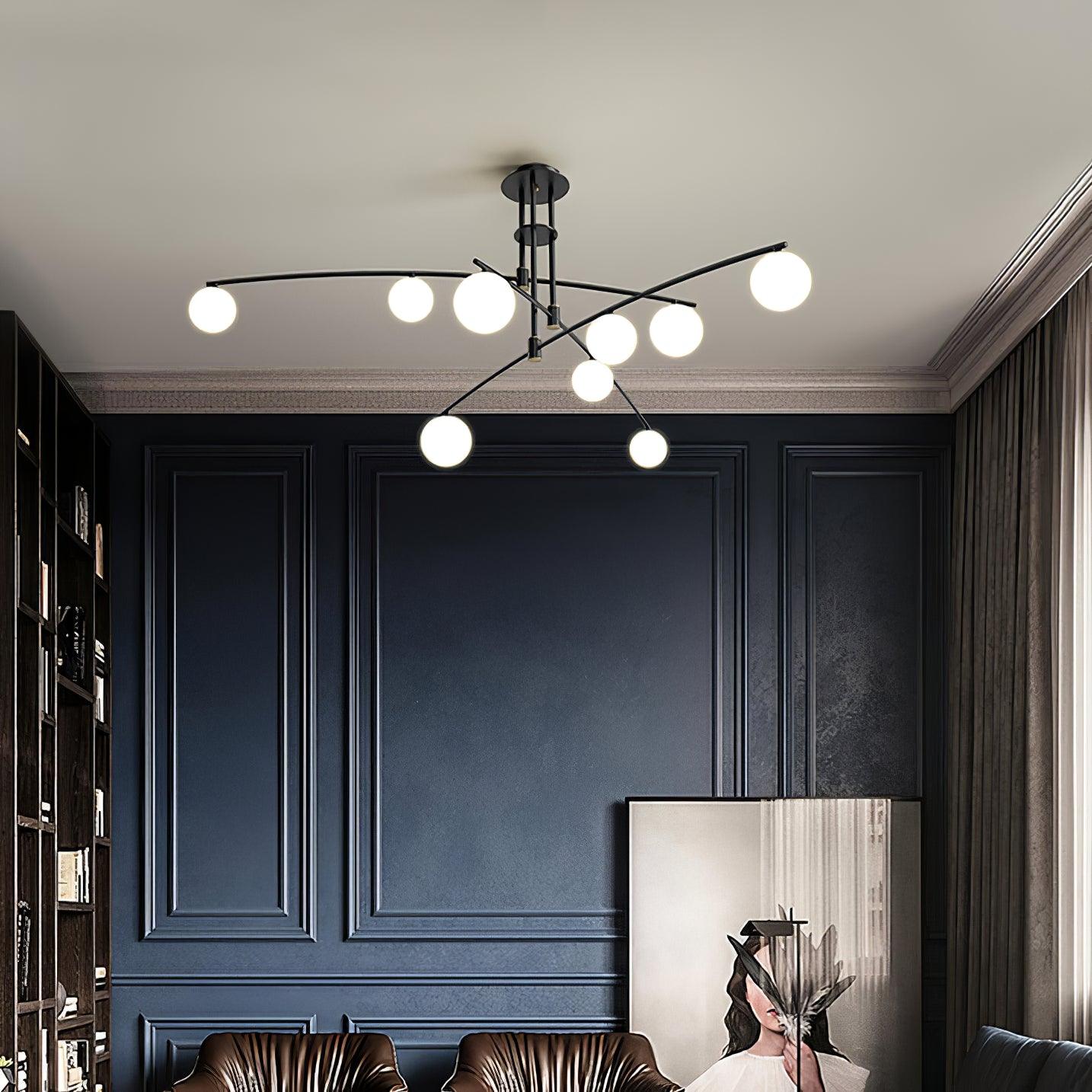Modern Long Arm Chandelier - Letslighting