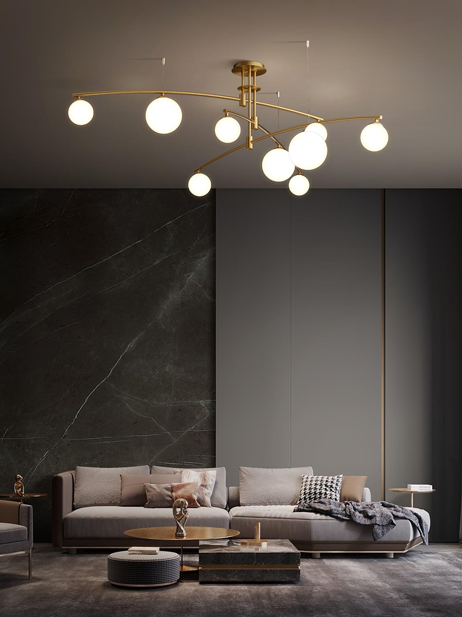 Modern Long Arm Chandelier - Letslighting