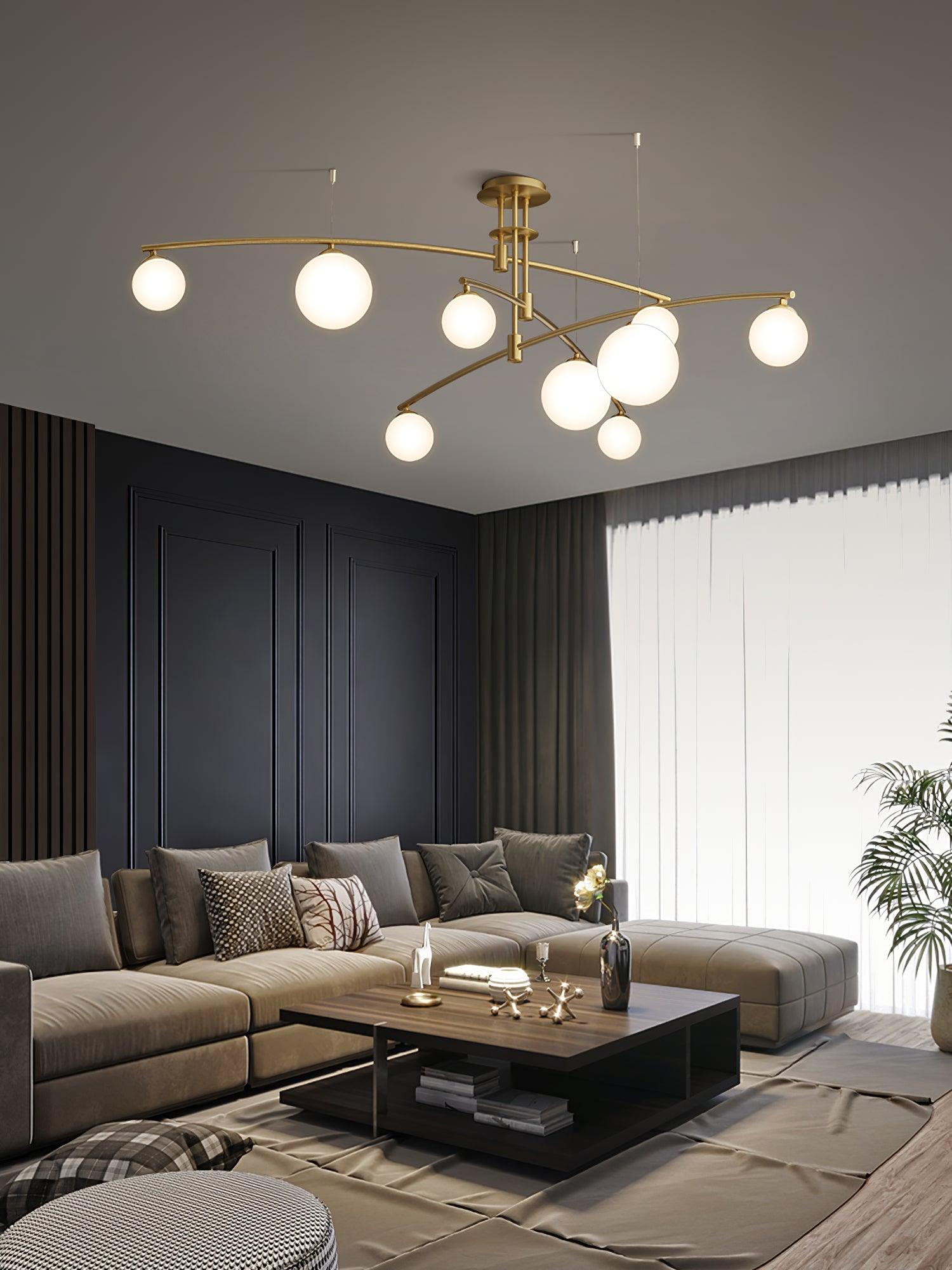Modern Long Arm Chandelier - Letslighting