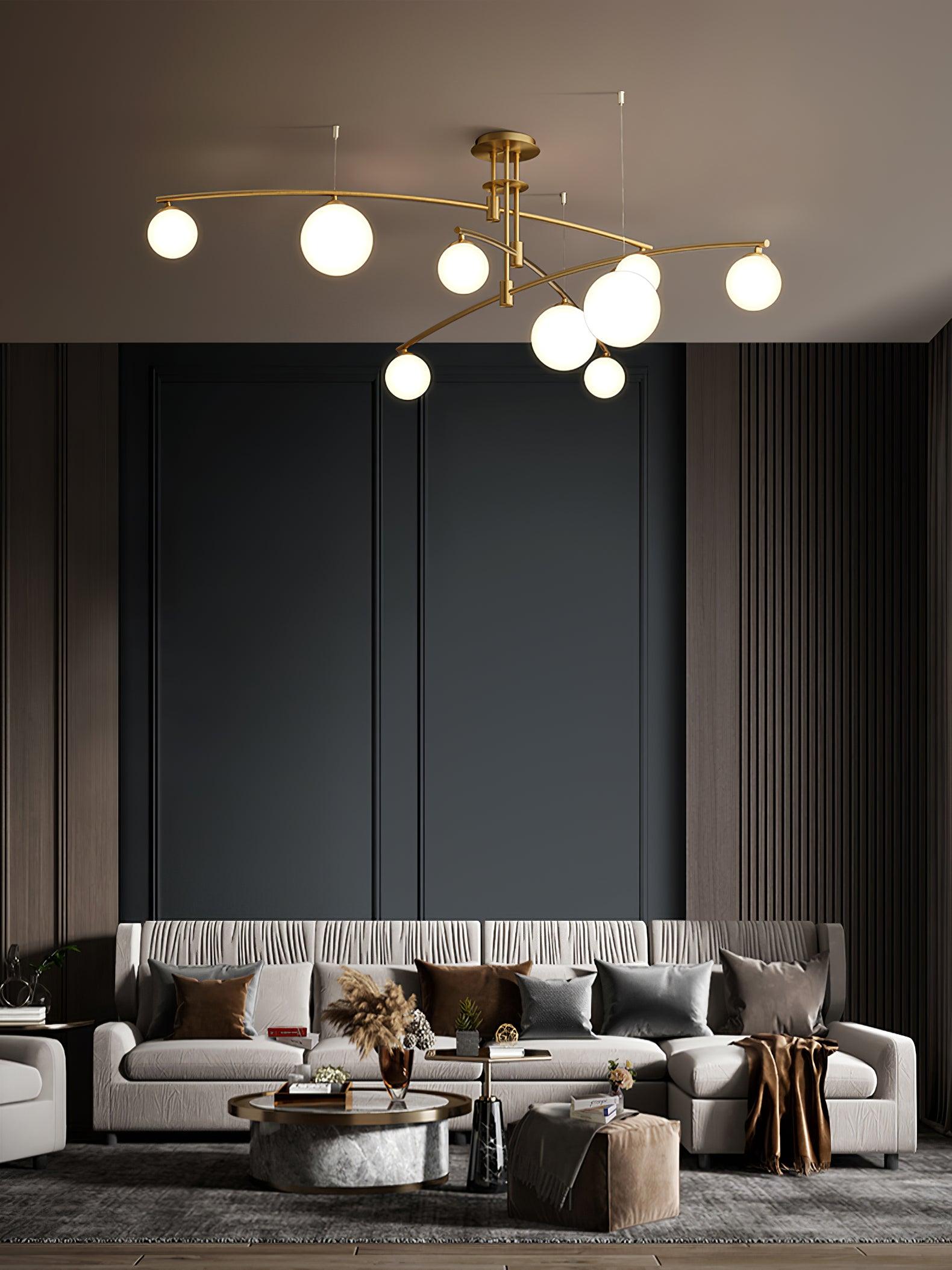 Modern Long Arm Chandelier - Letslighting
