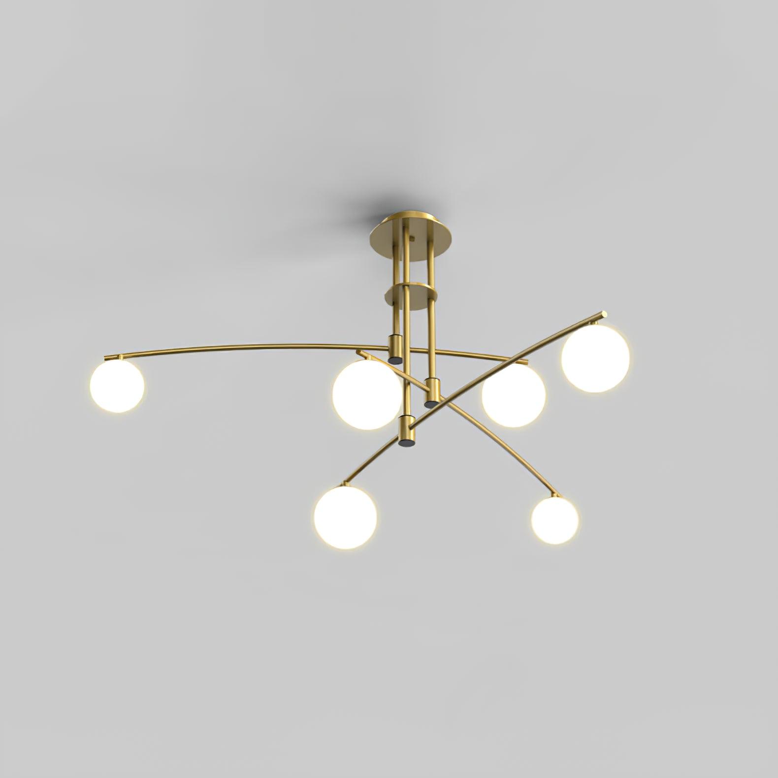 Modern Long Arm Chandelier - Letslighting