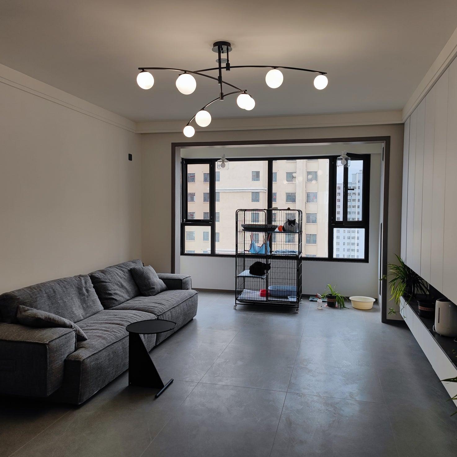 Modern Long Arm Chandelier - Letslighting