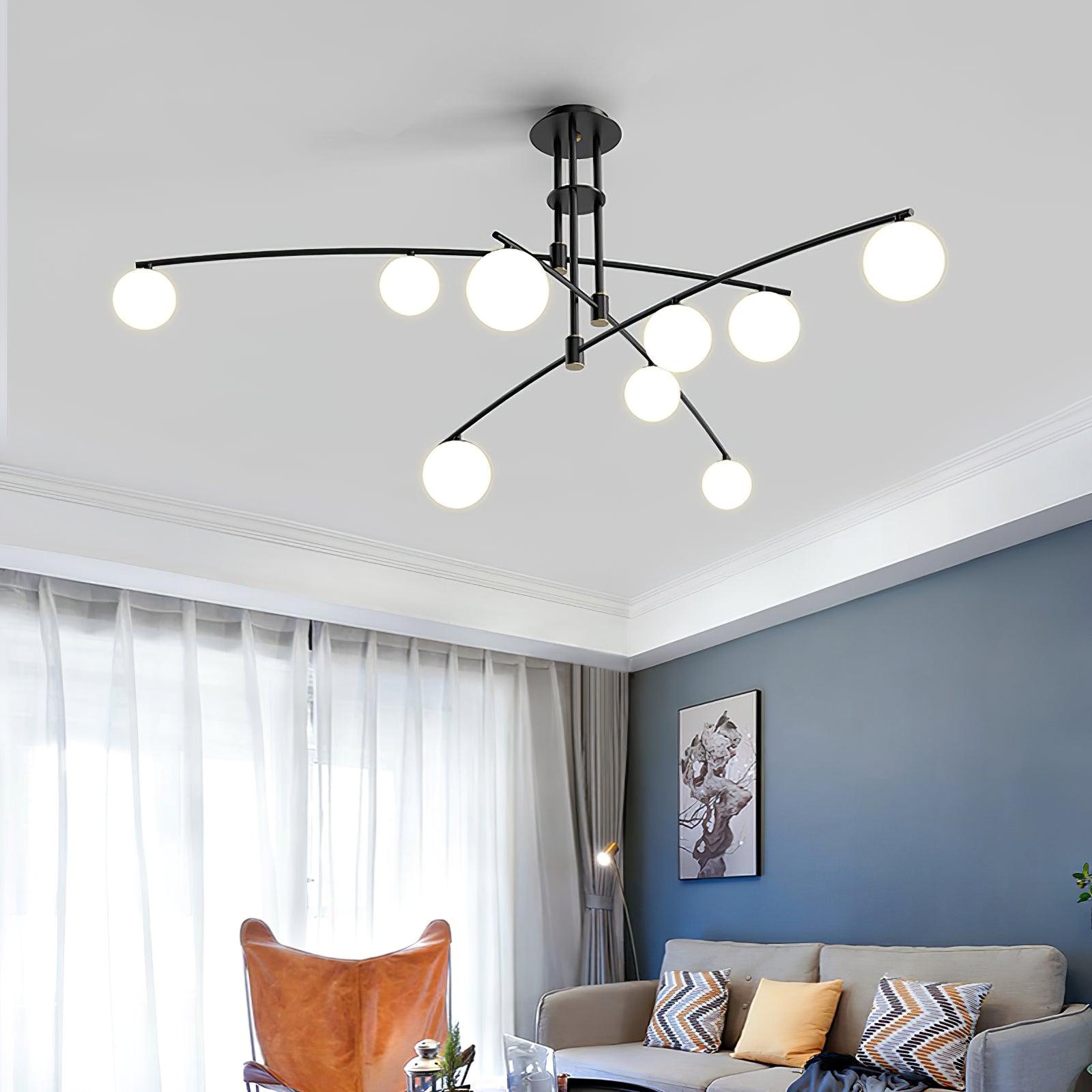 Modern Long Arm Chandelier - Letslighting