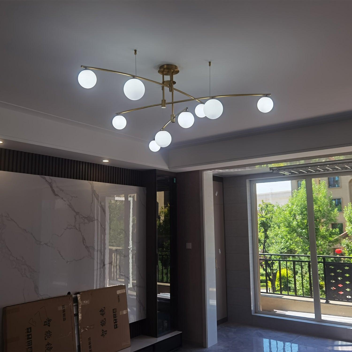 Modern Long Arm Chandelier - Letslighting