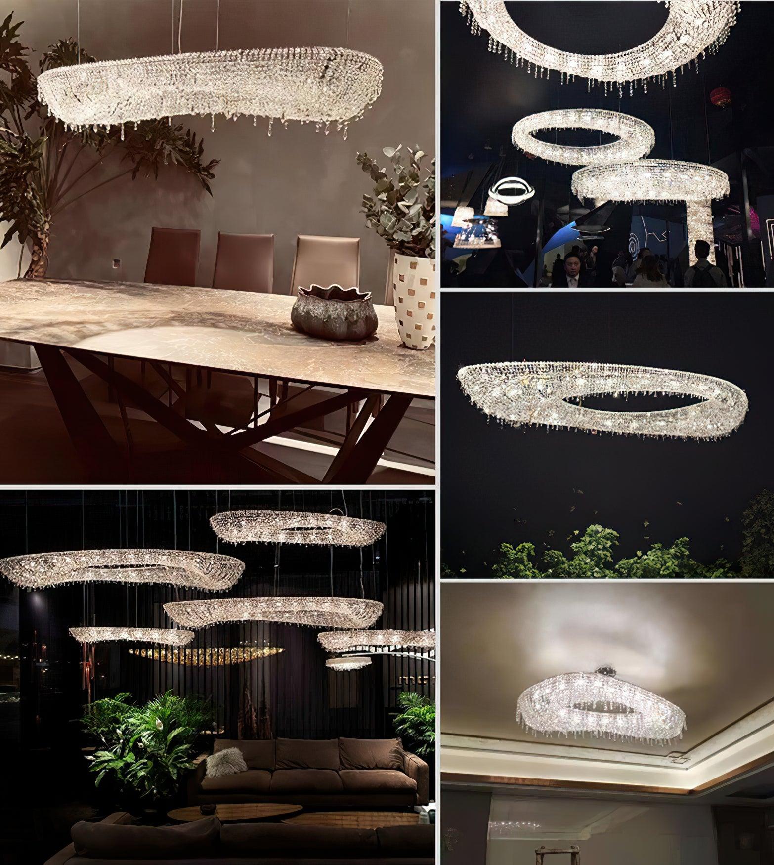 Aeliora Embellished Crystal Pendant Light - Letslighting