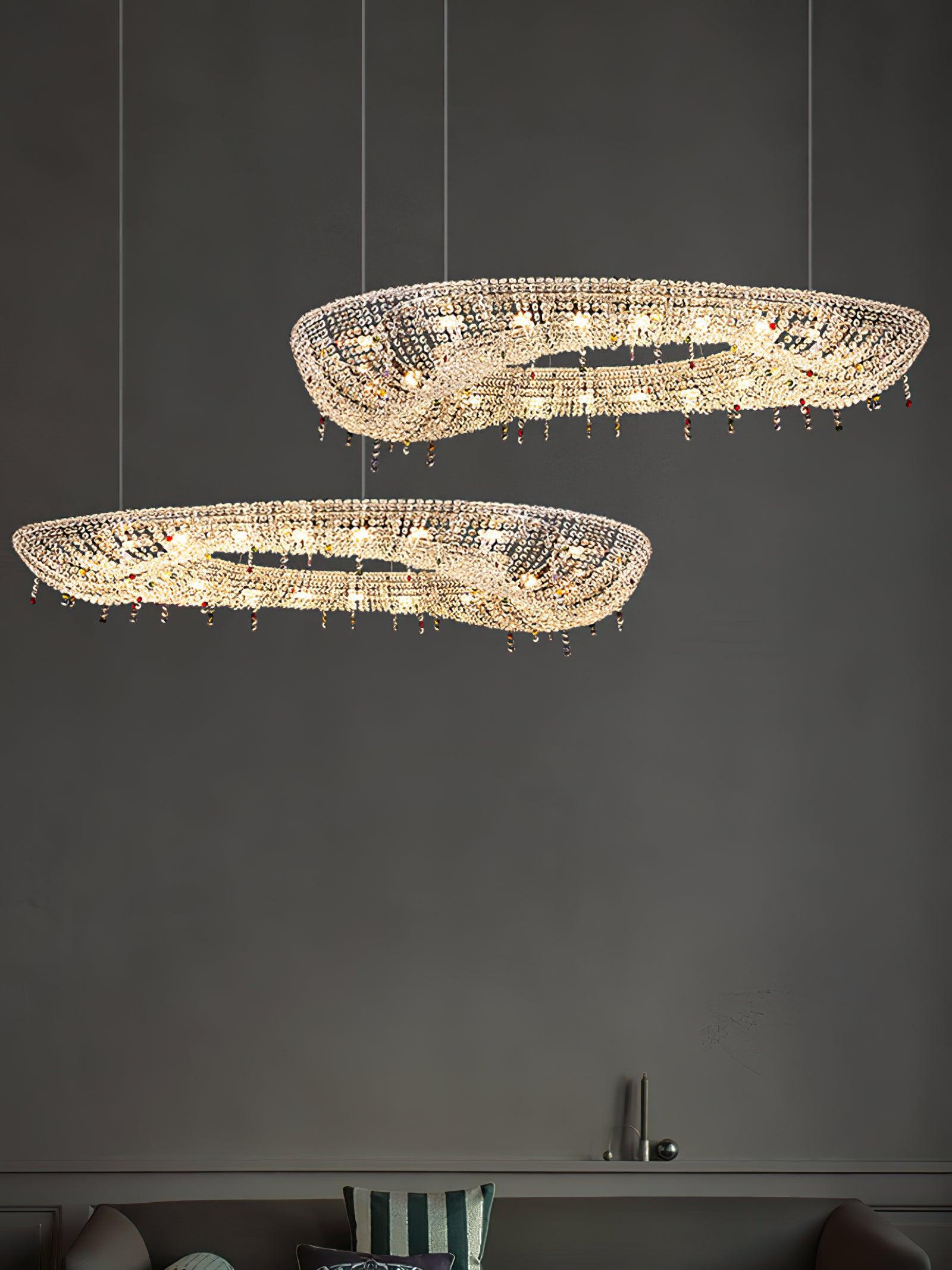 Aeliora Embellished Crystal Pendant Light - Letslighting