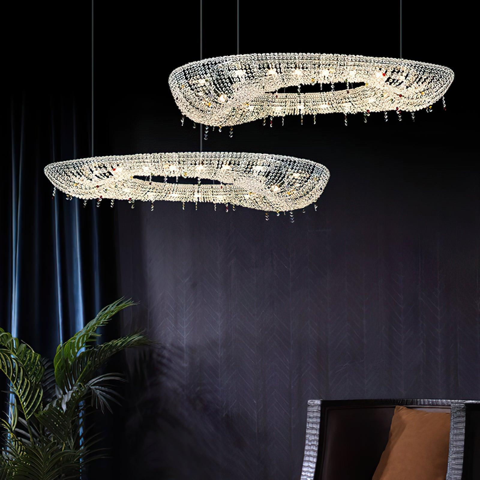 Aeliora Embellished Crystal Pendant Light - Letslighting