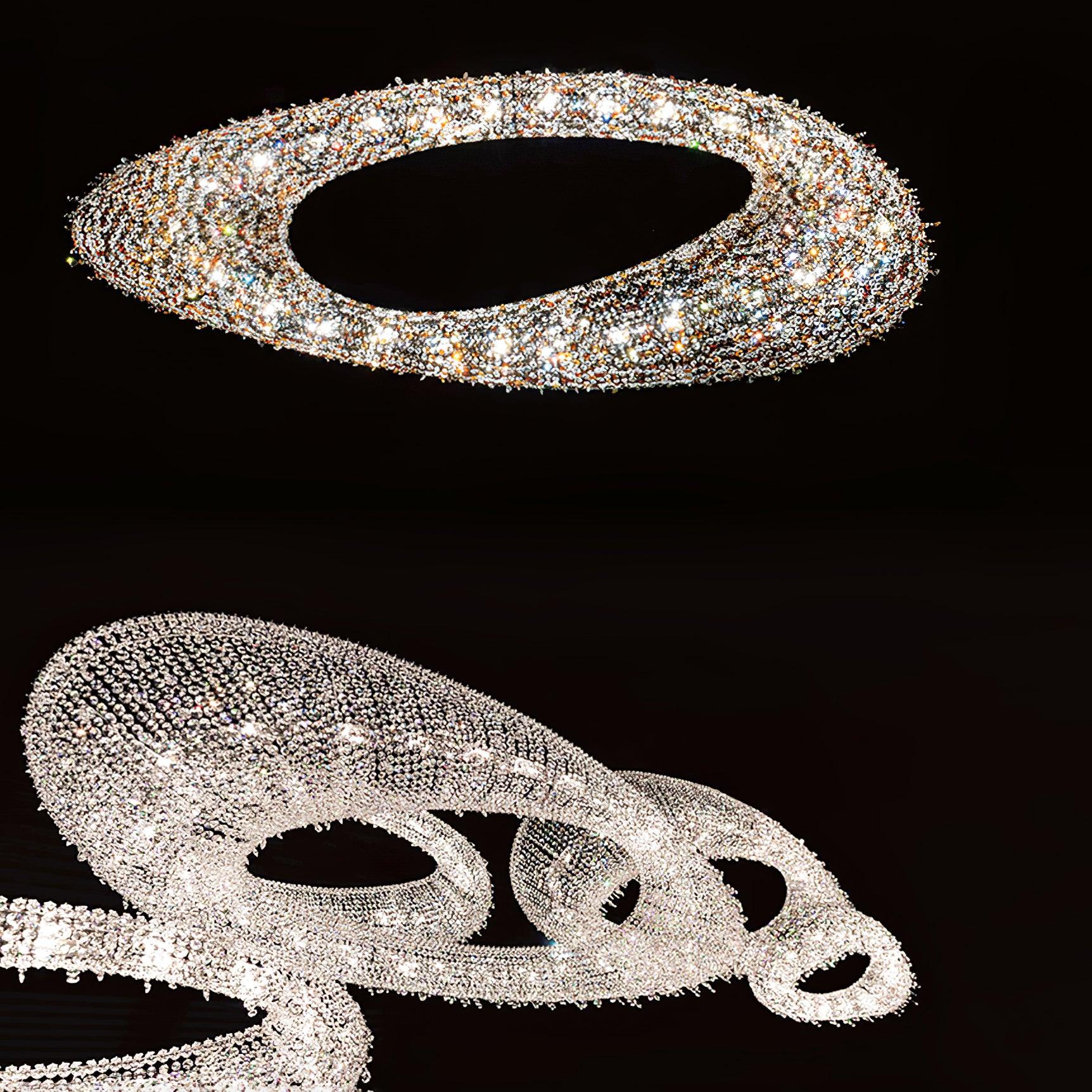 Aeliora Embellished Crystal Pendant Light - Letslighting