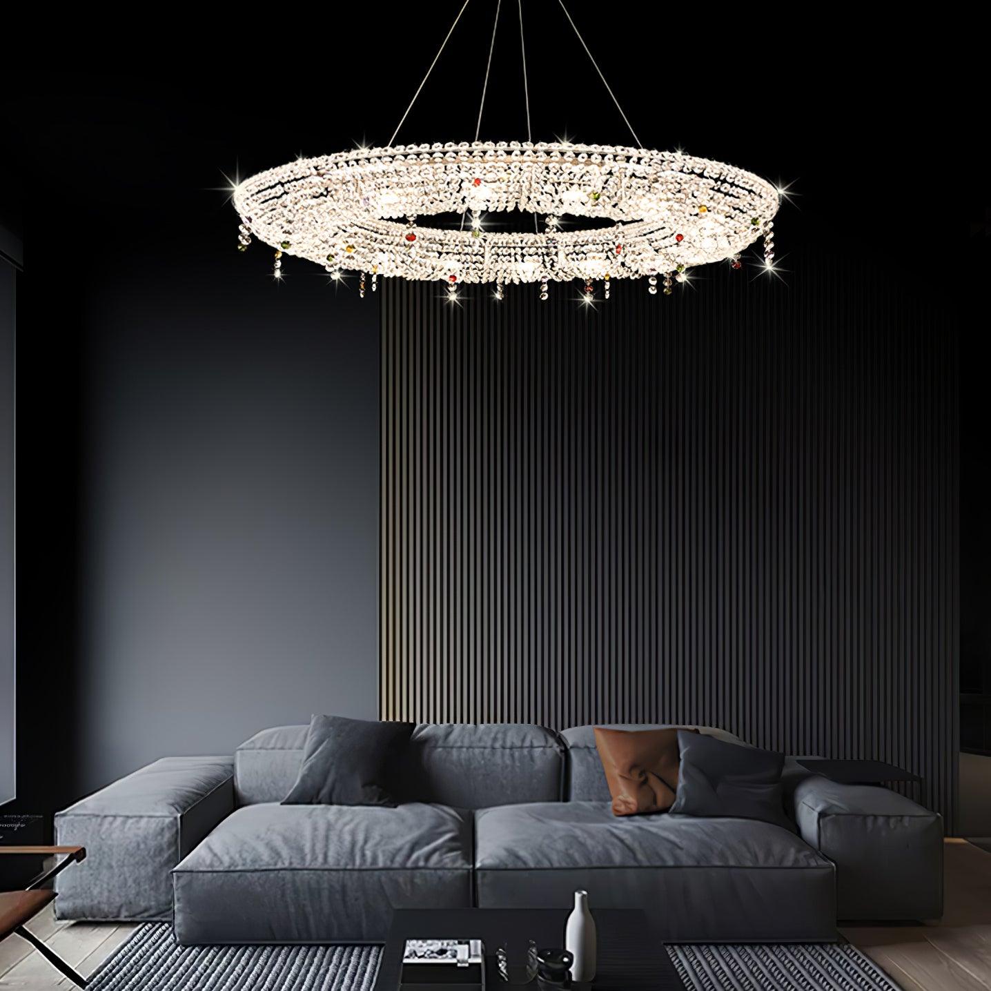 Aeliora Embellished Crystal Pendant Light - Letslighting