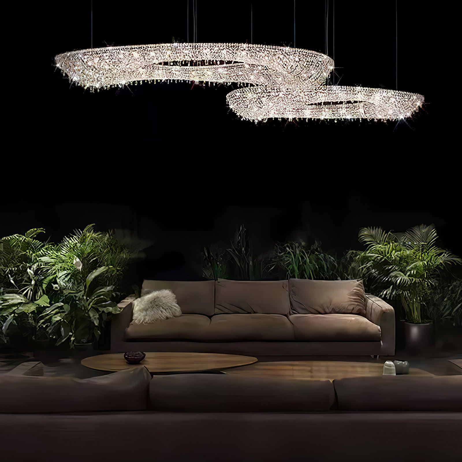 Aeliora Embellished Crystal Pendant Light - Letslighting