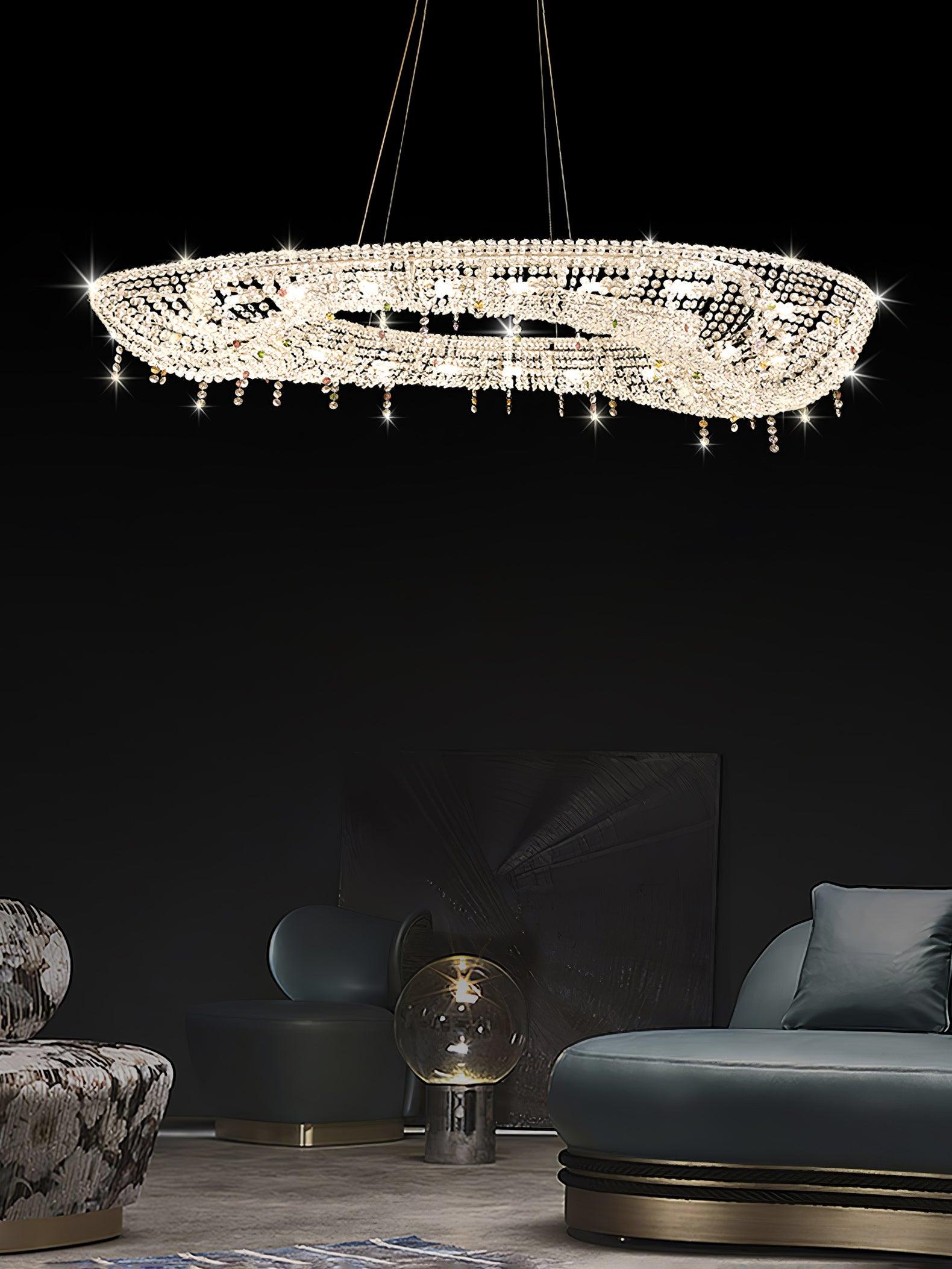 Aeliora Embellished Crystal Pendant Light - Letslighting