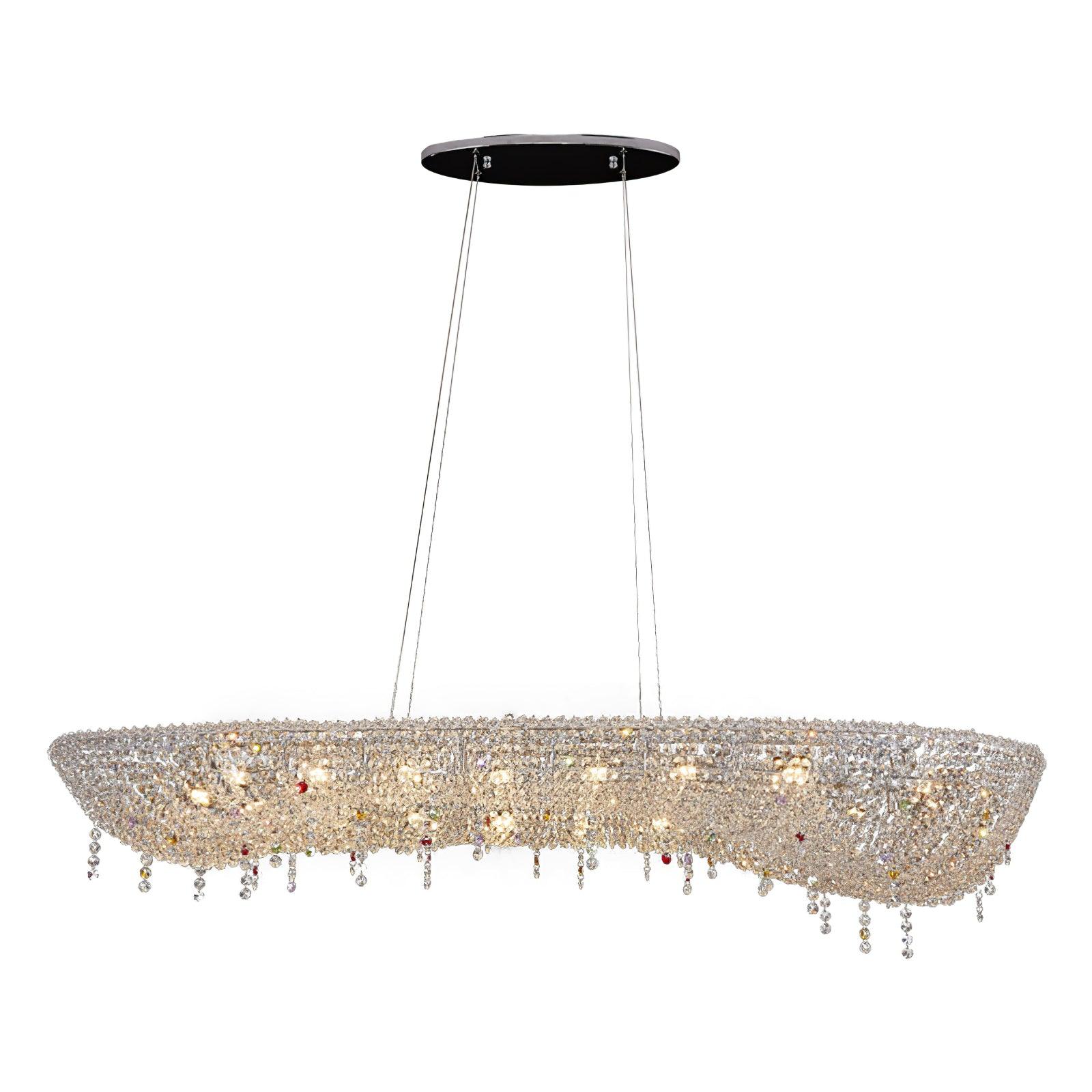 Aeliora Embellished Crystal Pendant Light - Letslighting
