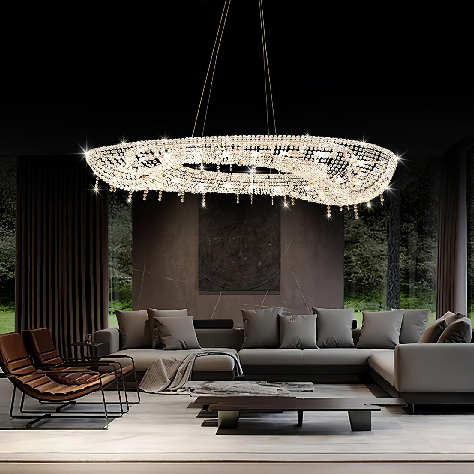 Aeliora Embellished Crystal Pendant Light - Letslighting