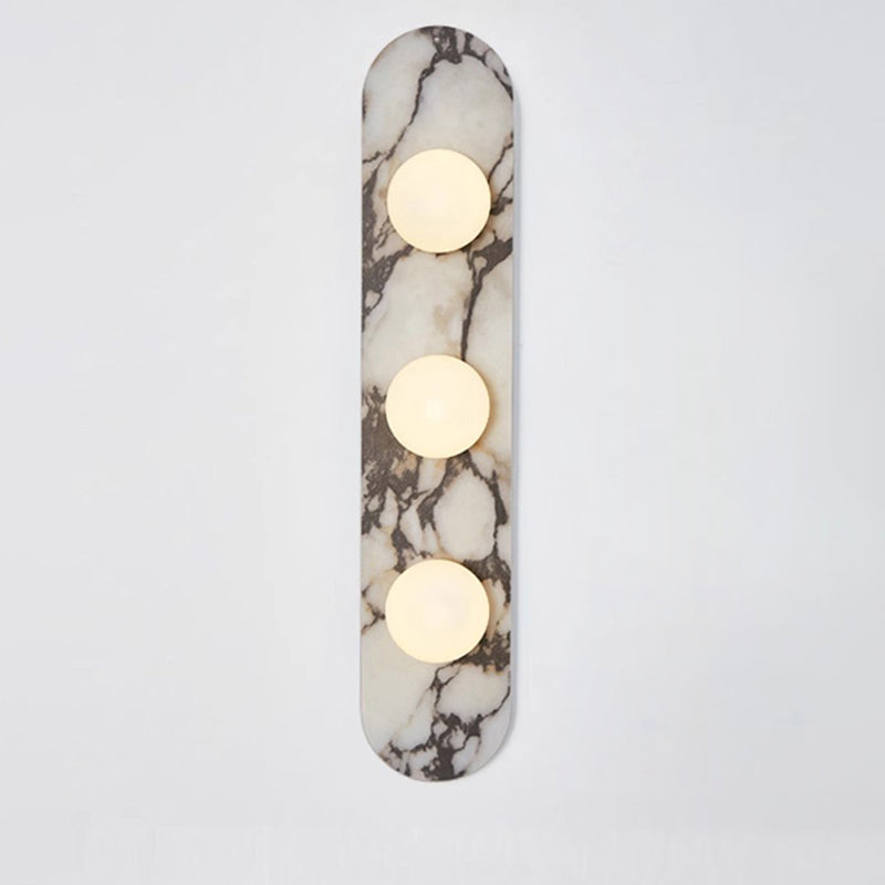 Covelyra Modern Minimalist Marble Glass Wall Lamp - Lamp Copper