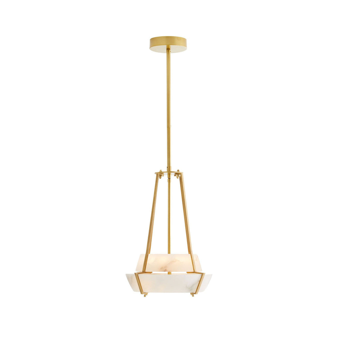 Avlireth Modern Minimalist Metal Alabaster Pendant Lamp - Lamp Copper