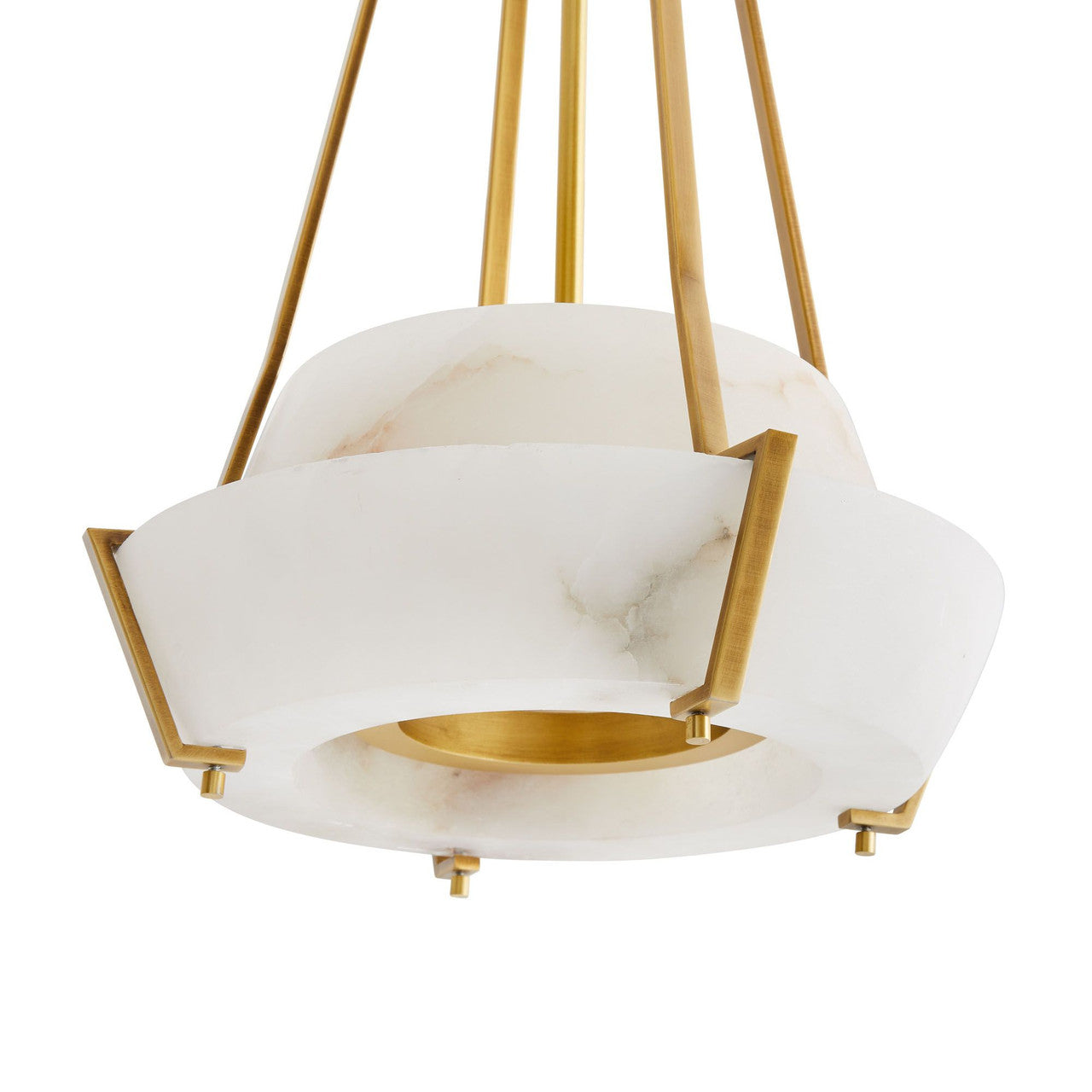 Avlireth Modern Minimalist Metal Alabaster Pendant Lamp - Lamp Copper