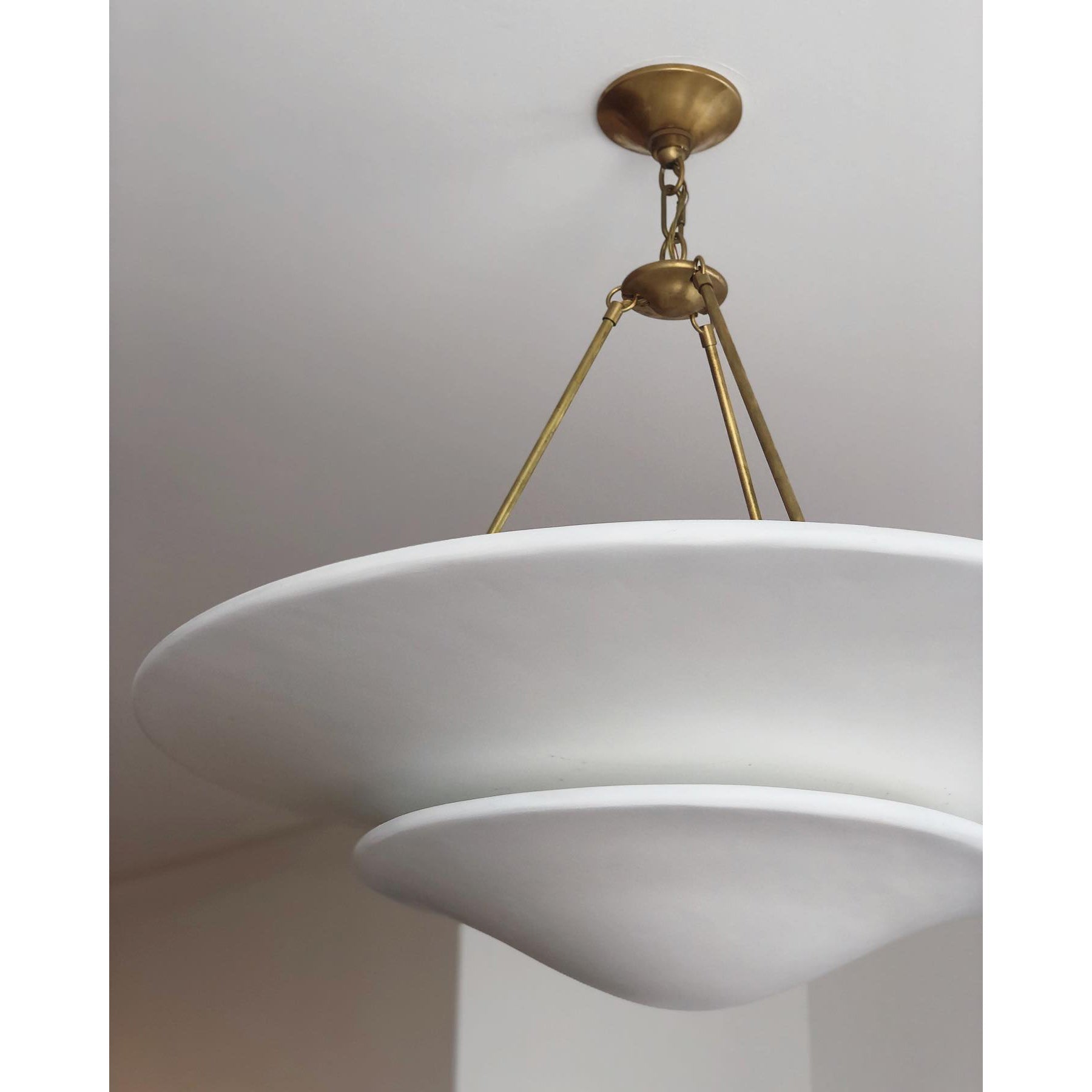Avinisra Modern Minimalist Brass Metal Chandelier - Lamp Copper