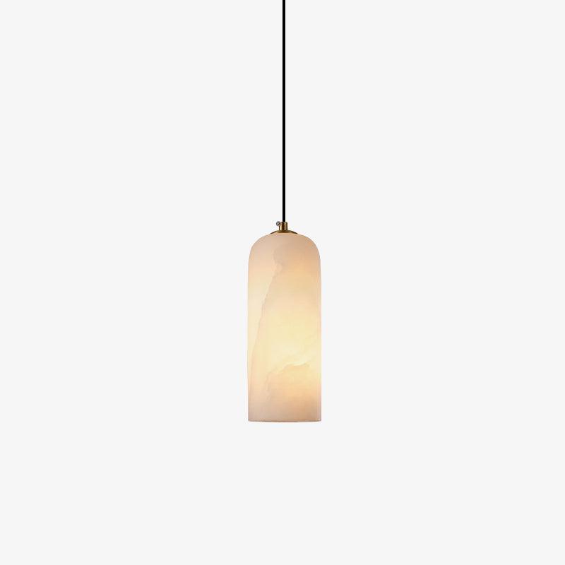 Zashayra Cylindrical Alabaster Pendant Light - Letslighting