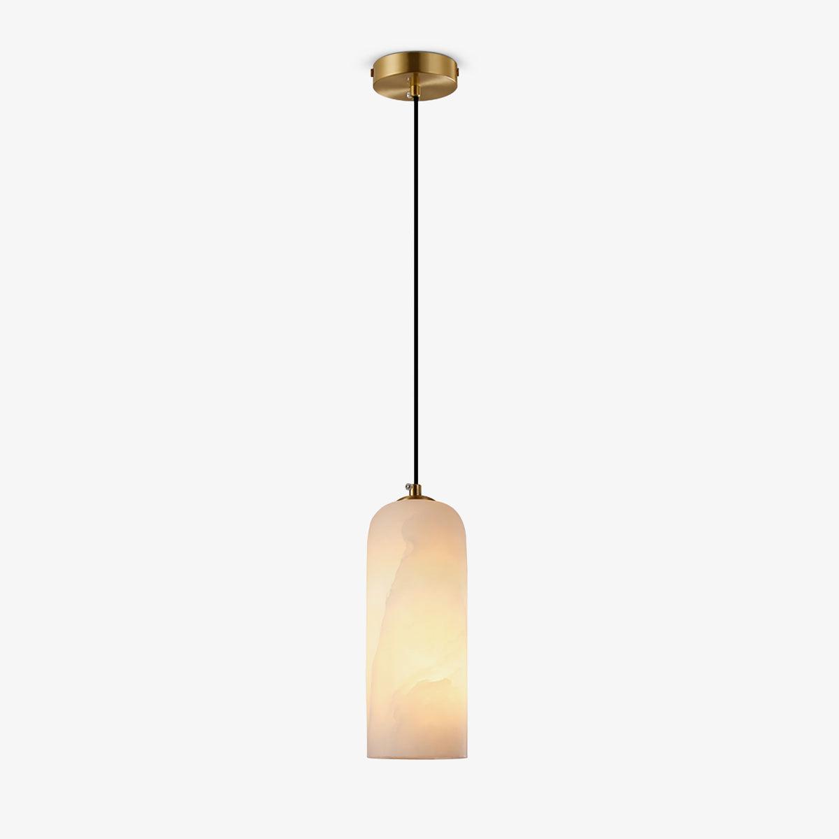 Zashayra Cylindrical Alabaster Pendant Light - Letslighting